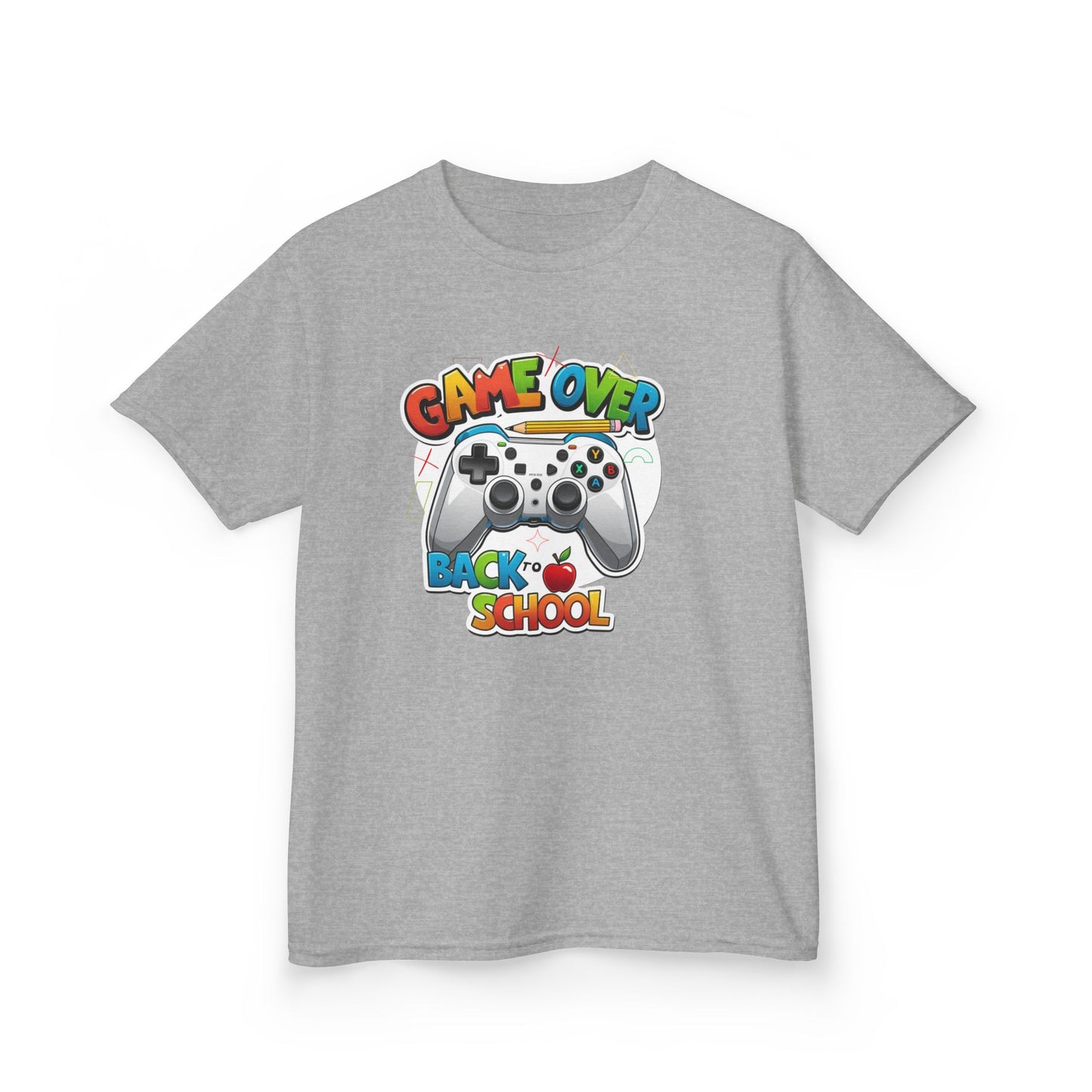 Back to School Gamer Tee, Kids Gaming Shirt, Fun Playful Top for Children, Video Game Lover Gift, Youth Cotton T-Shirt