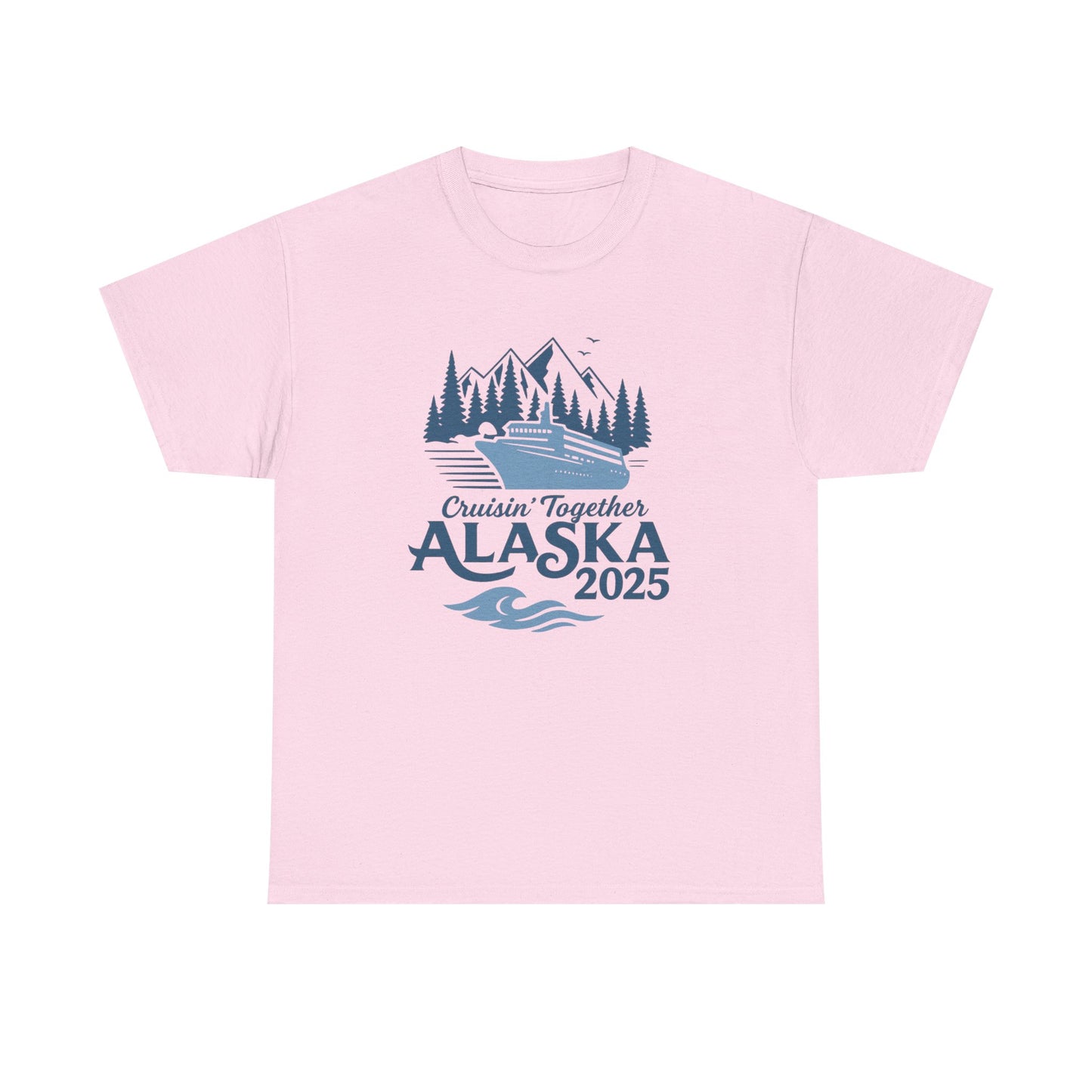 Alaska Adventure Tee, Unisex Travel Shirt, Souvenir Gift, Nature Lover Apparel, Vacation 2025, Cruisin' Together Design