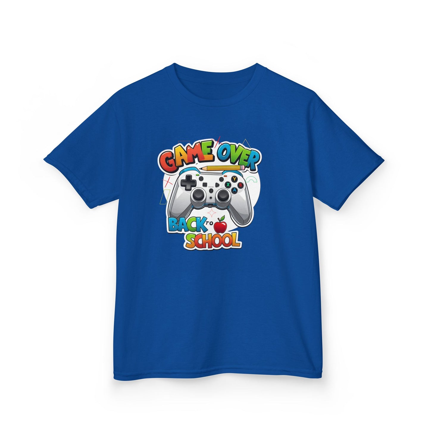 Back to School Gamer Tee, Kids Gaming Shirt, Fun Playful Top for Children, Video Game Lover Gift, Youth Cotton T-Shirt