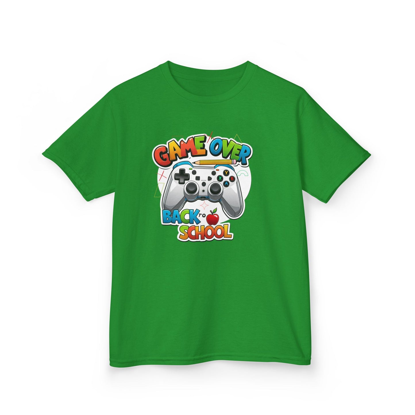 Back to School Gamer Tee, Kids Gaming Shirt, Fun Playful Top for Children, Video Game Lover Gift, Youth Cotton T-Shirt