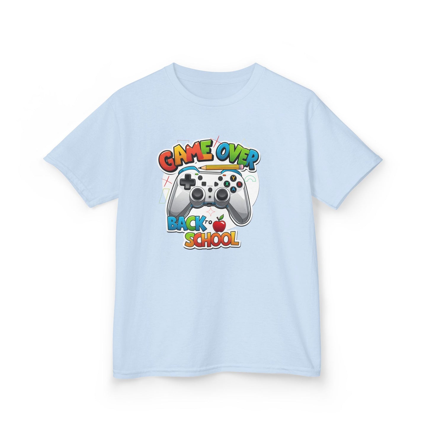 Back to School Gamer Tee, Kids Gaming Shirt, Fun Playful Top for Children, Video Game Lover Gift, Youth Cotton T-Shirt