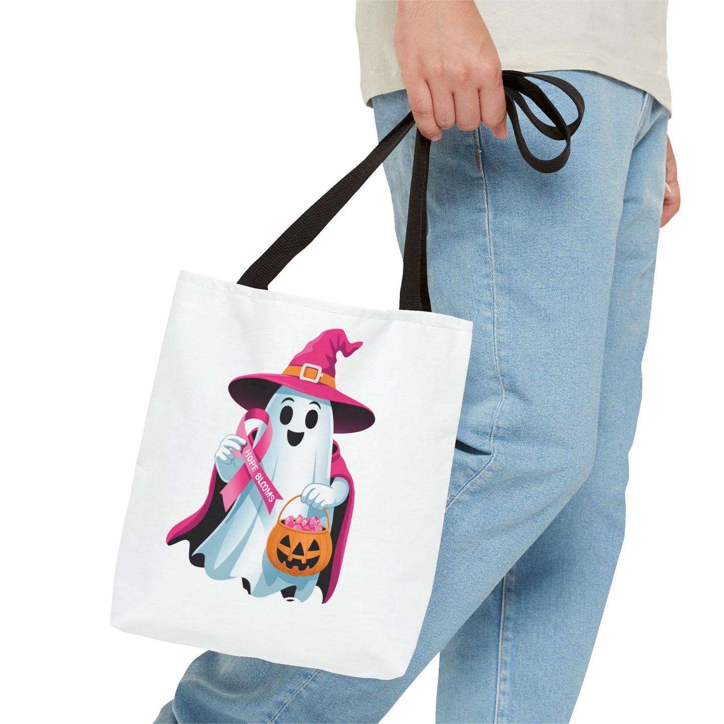 Halloween Ghost Tote Bag, Spooky Halloween Bag, Trick or Treat Tote, Cute Ghoul Tote, Halloween Shopping Bag, Witchy Tote