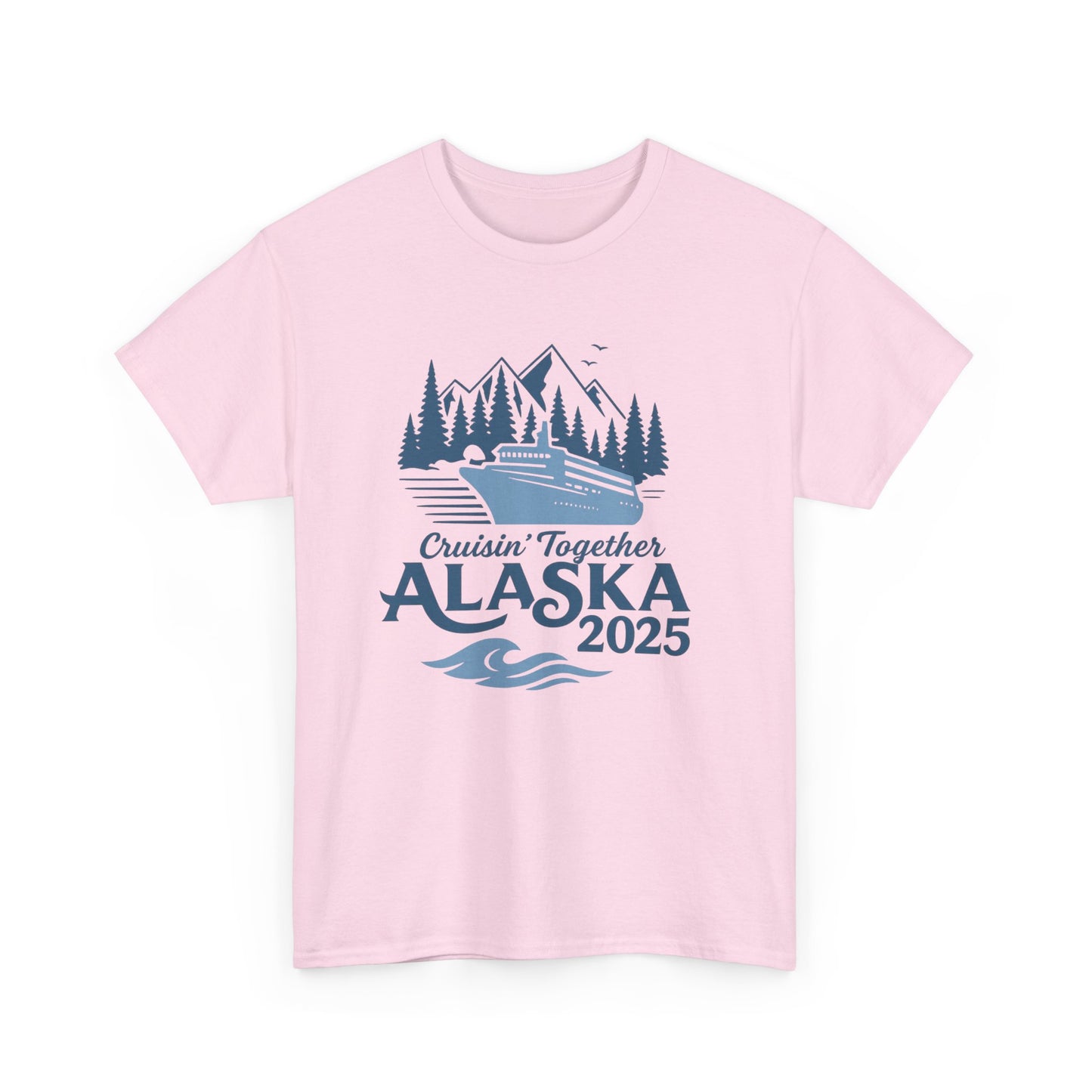 Alaska Adventure Tee, Unisex Travel Shirt, Souvenir Gift, Nature Lover Apparel, Vacation 2025, Cruisin' Together Design