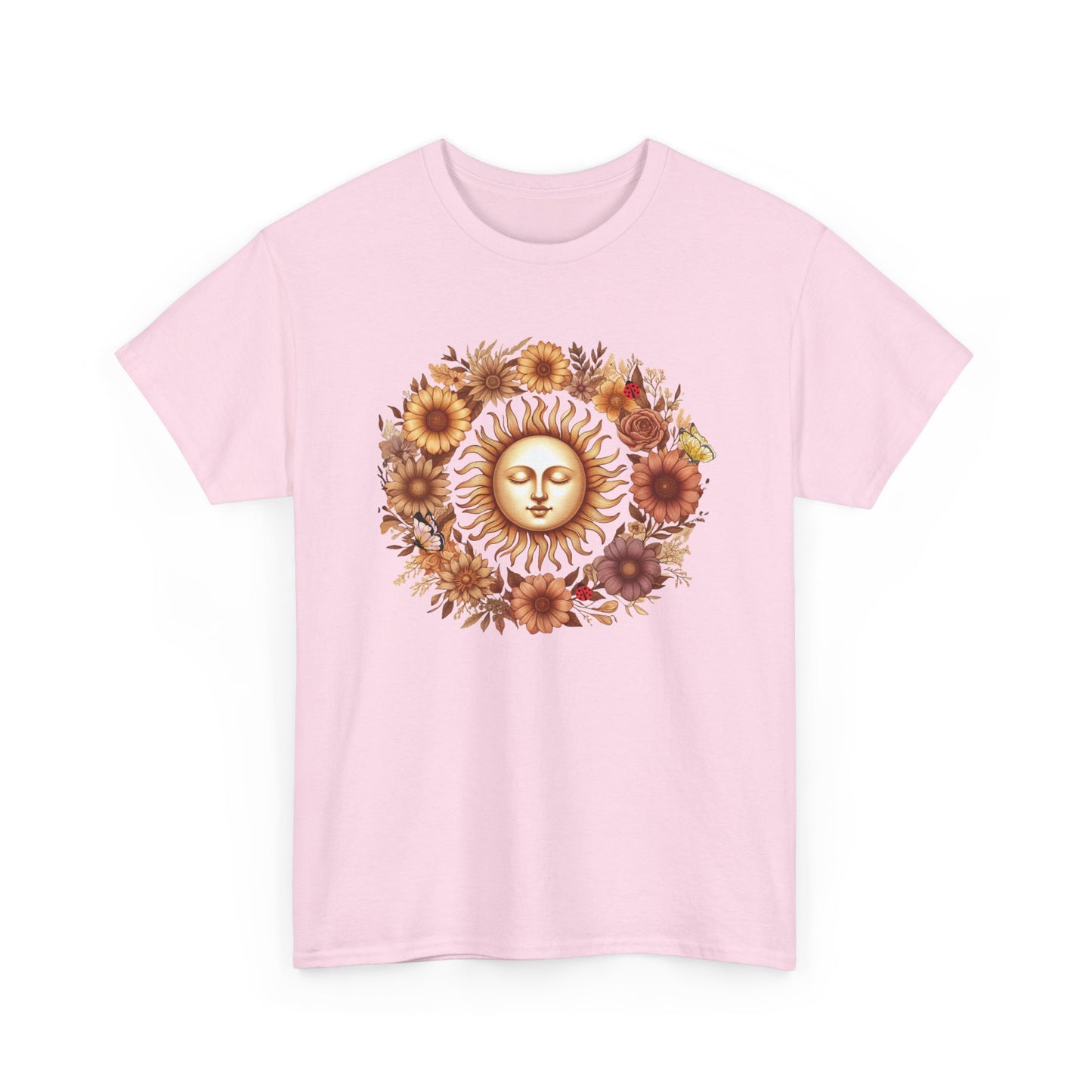 Sunflower Sun Graphic Tee | Vintage Floral Shirt, Casual Wear, Gift for Nature Lovers, Summer Fashion, Boho Style