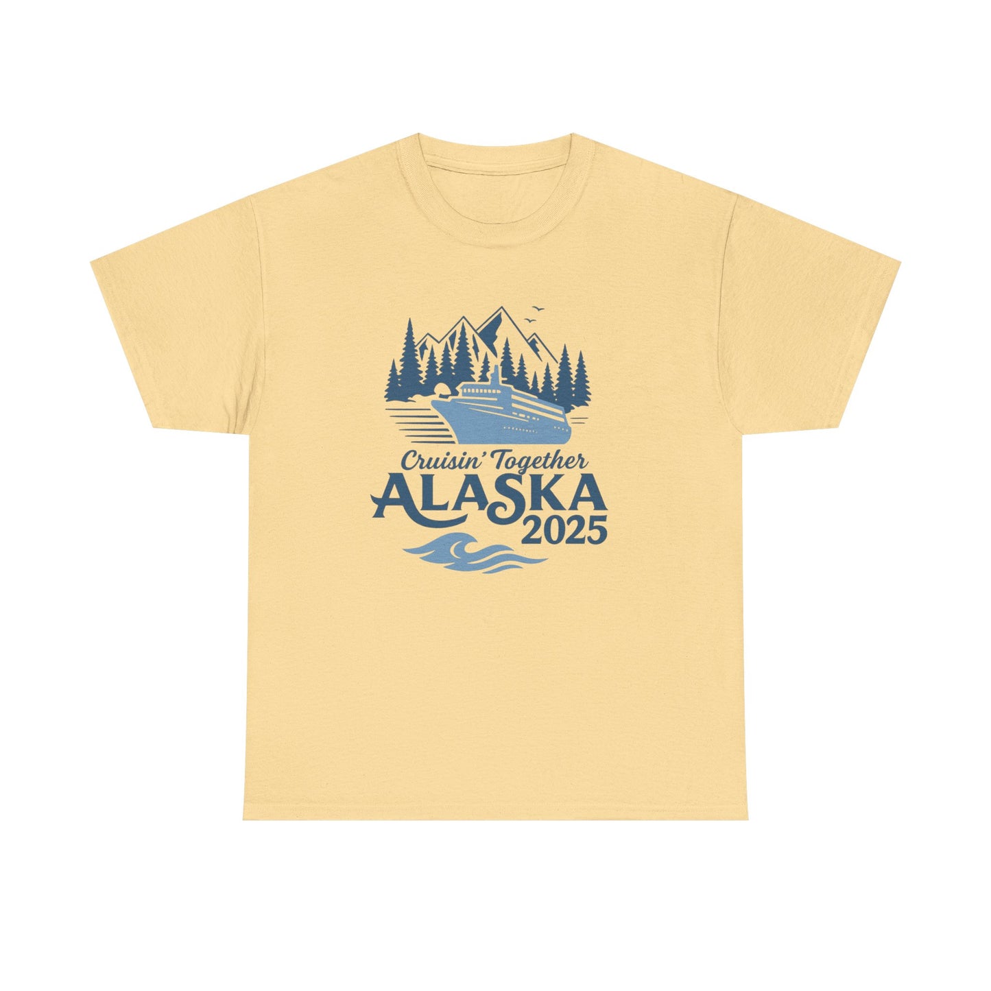 Alaska Adventure Tee, Unisex Travel Shirt, Souvenir Gift, Nature Lover Apparel, Vacation 2025, Cruisin' Together Design