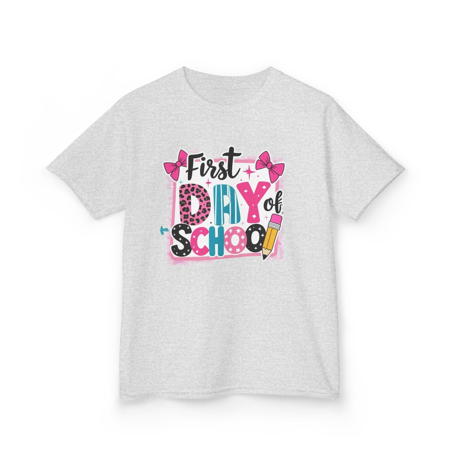 Kids First Day of School Tee, Back to School T-Shirt, Youth Cotton Shirt, Cute Kids Apparel, Personalized School Outfit