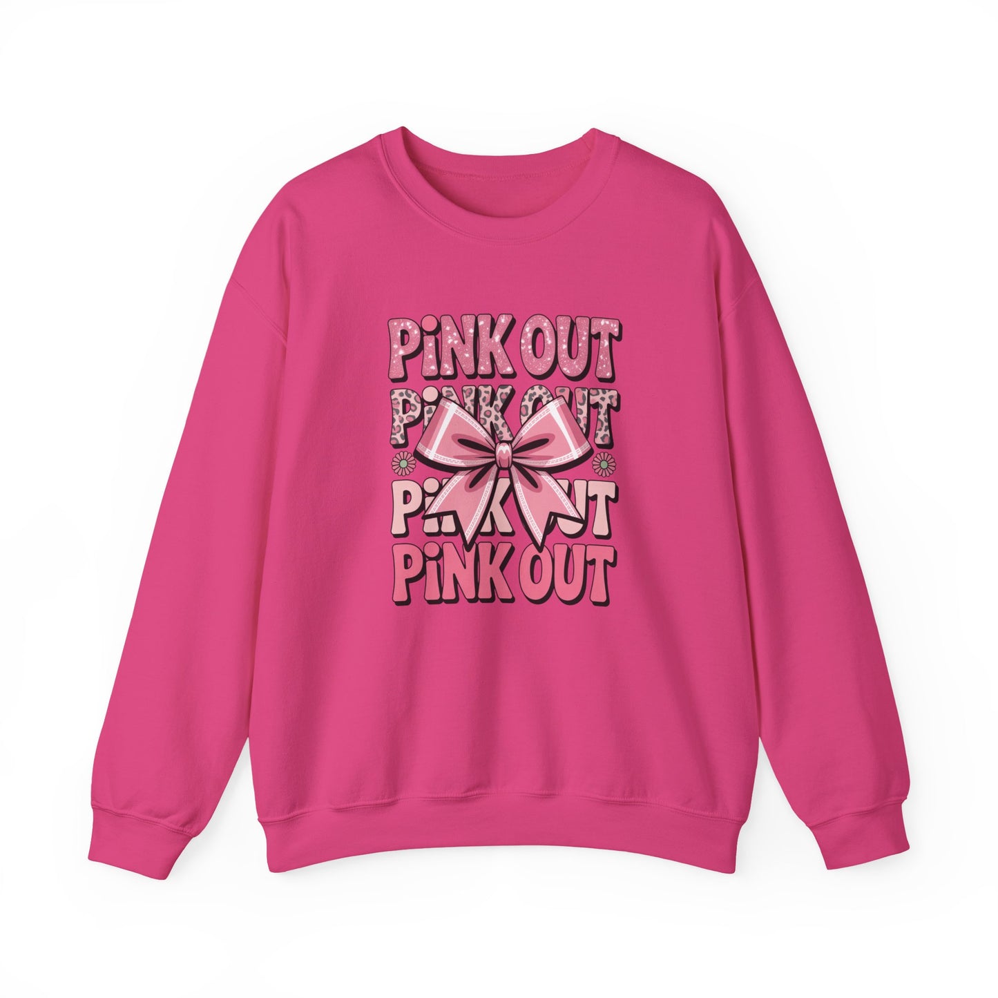 Pink Out Crewneck Sweatshirt | Cozy Fall Fashion, Breast Cancer Awareness, Casual Wear, Gift for Her, Stylish Comfort