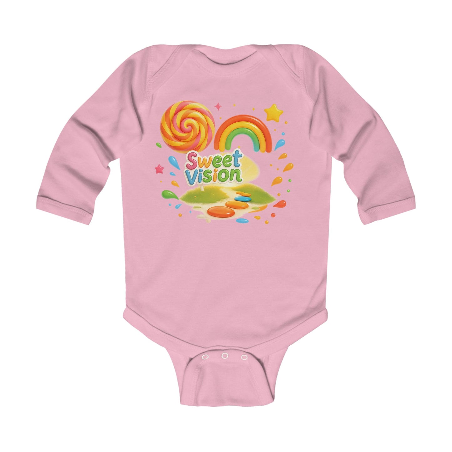 Rainbow Baby Sweet Vision Infant Long Sleeve Bodysuit