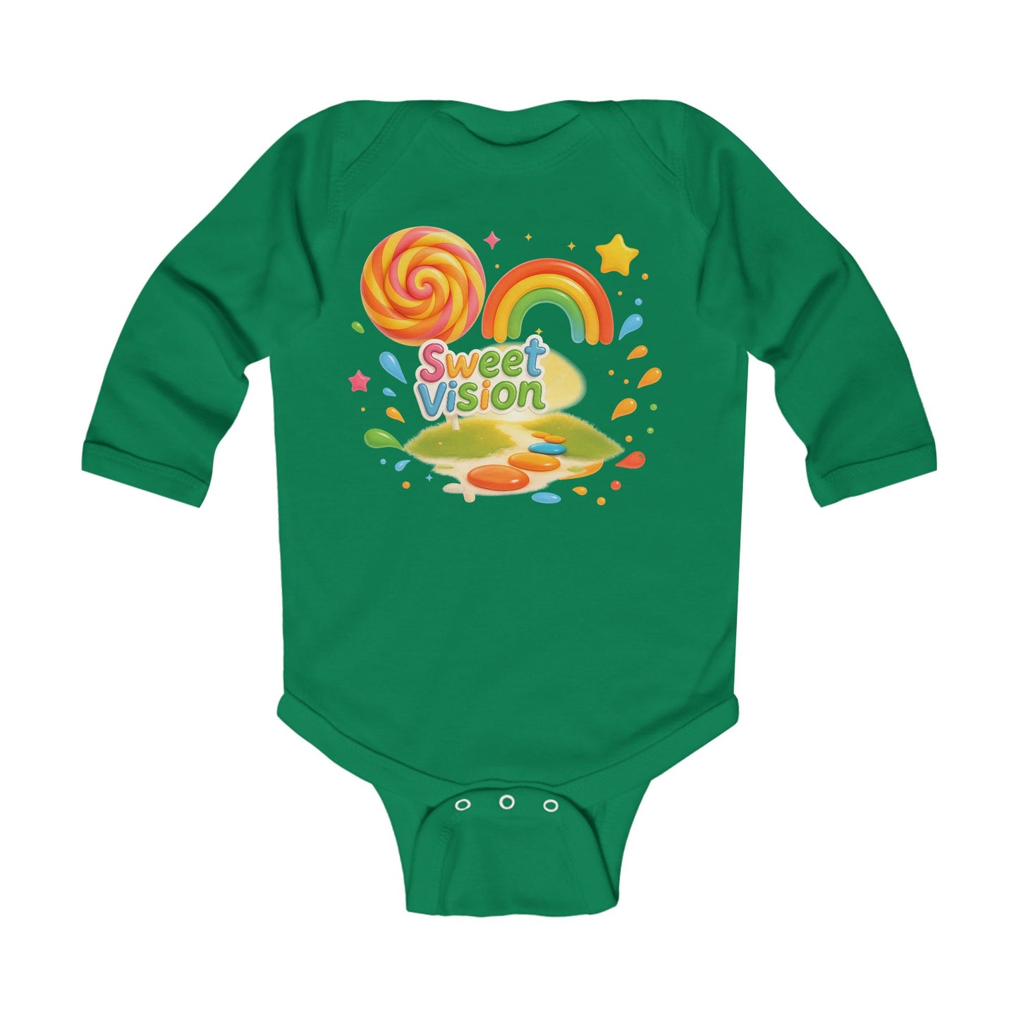 Rainbow Baby Sweet Vision Infant Long Sleeve Bodysuit