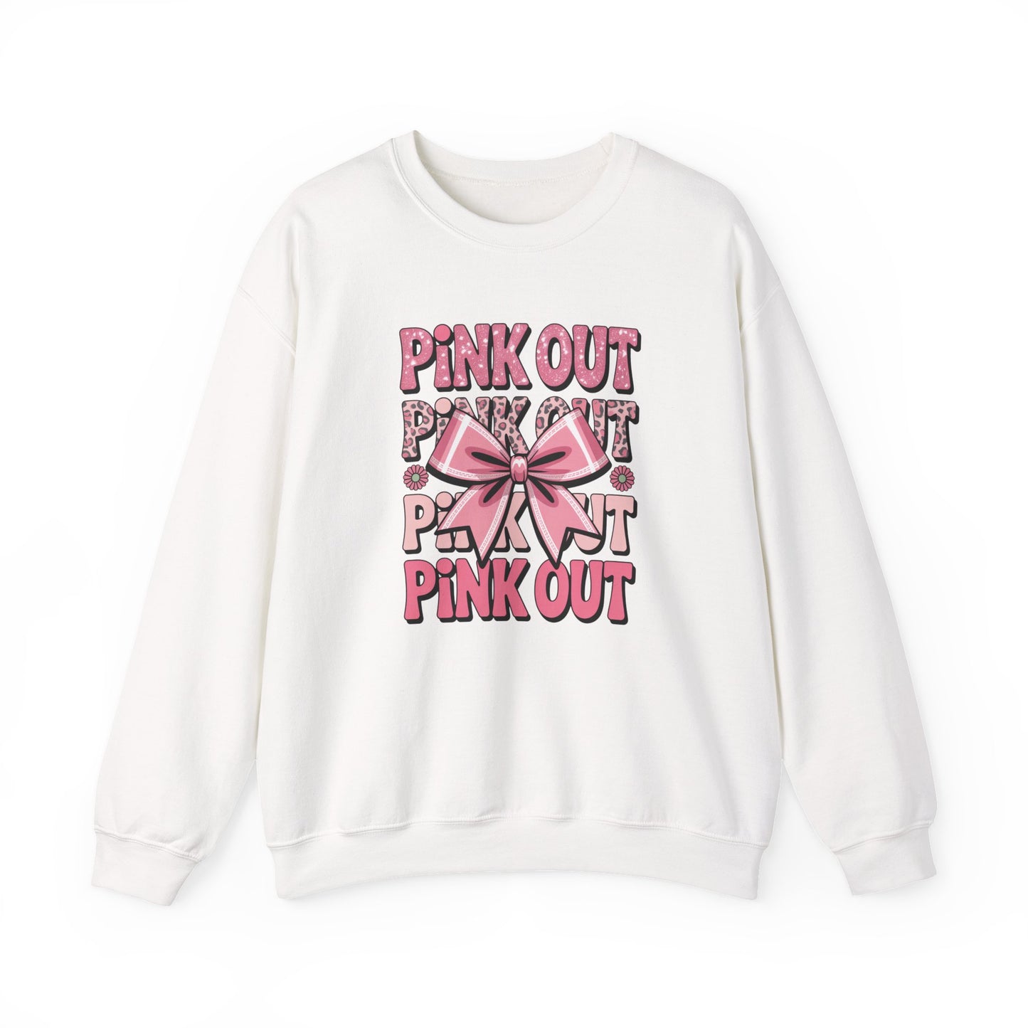 Pink Out Crewneck Sweatshirt | Cozy Fall Fashion, Breast Cancer Awareness, Casual Wear, Gift for Her, Stylish Comfort