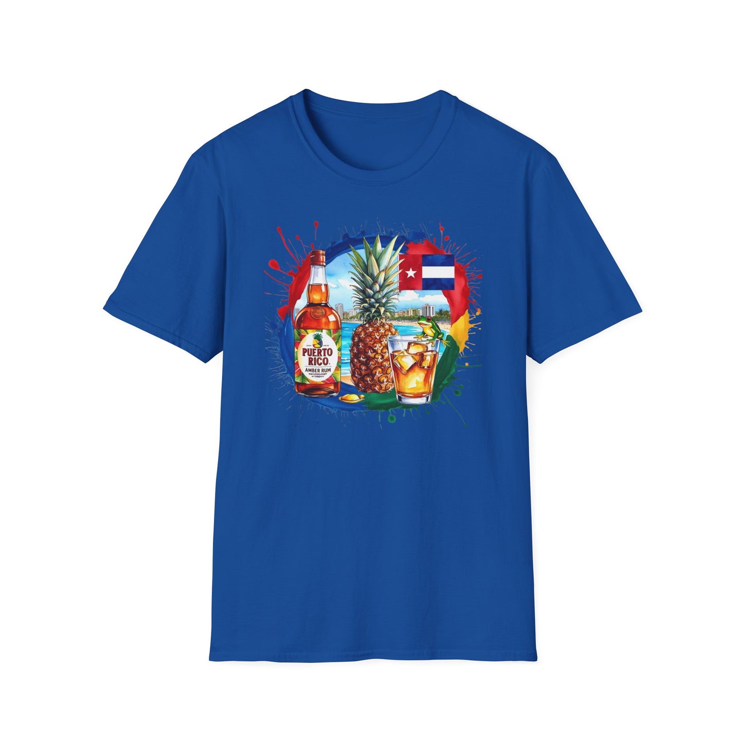 Tropical Beach Fun Unisex Softstyle T-Shirt