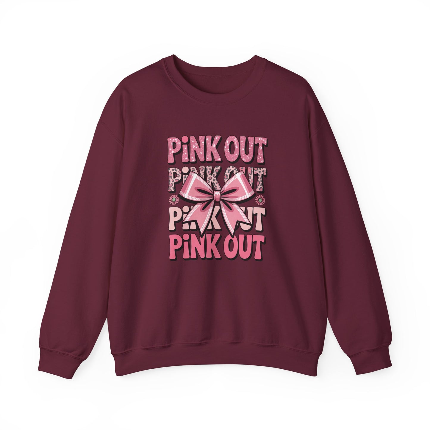 Pink Out Crewneck Sweatshirt | Cozy Fall Fashion, Breast Cancer Awareness, Casual Wear, Gift for Her, Stylish Comfort