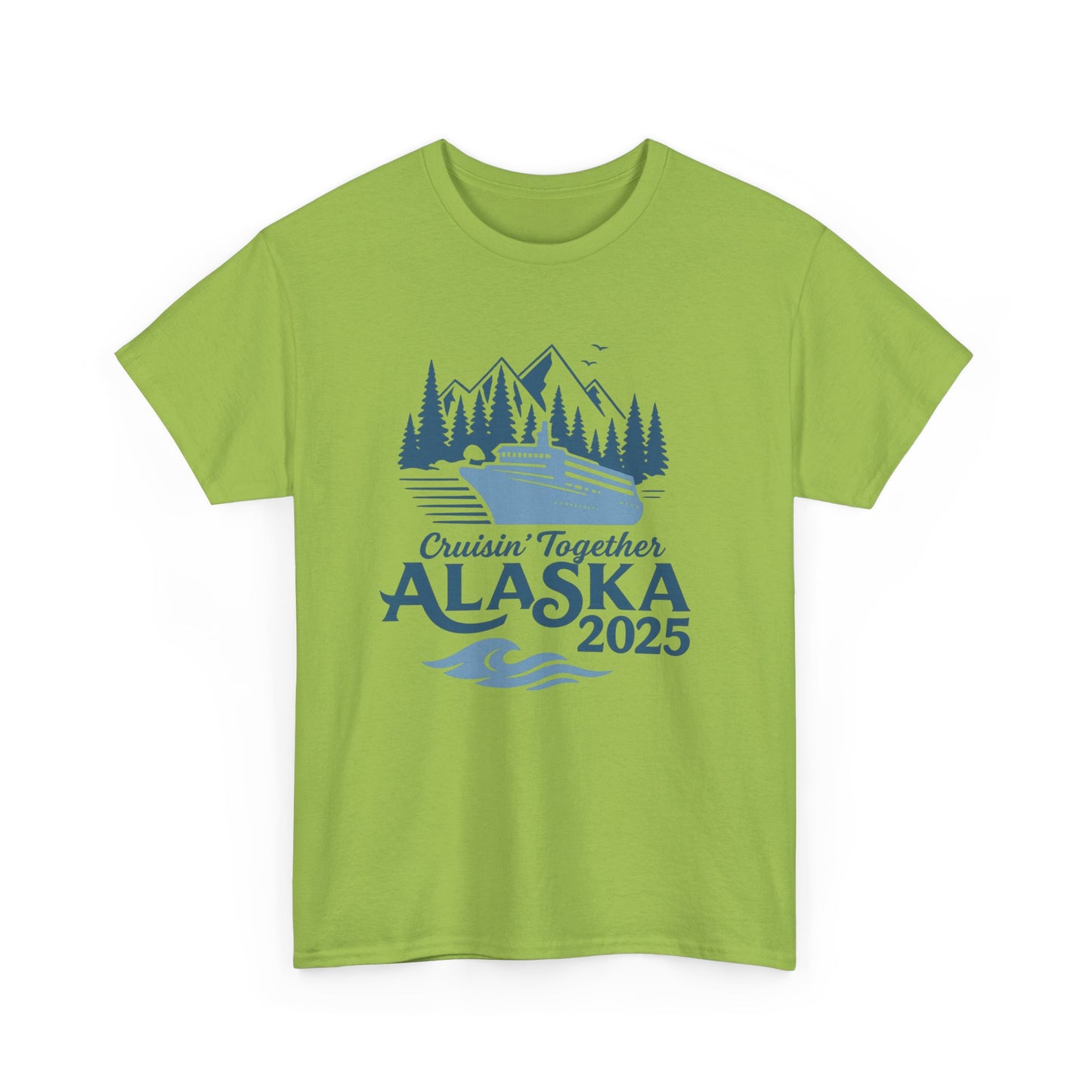 Alaska Adventure Tee, Unisex Travel Shirt, Souvenir Gift, Nature Lover Apparel, Vacation 2025, Cruisin' Together Design