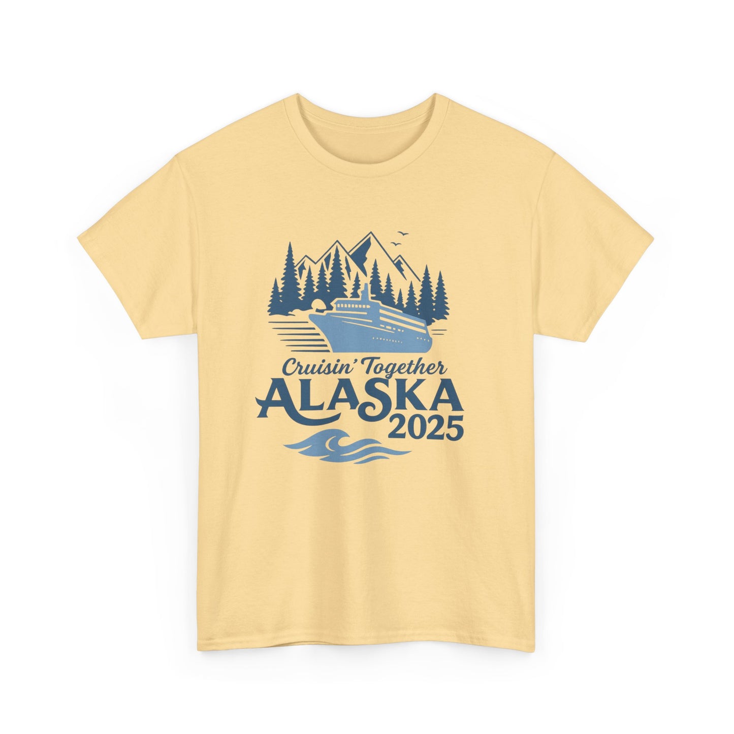 Alaska Adventure Tee, Unisex Travel Shirt, Souvenir Gift, Nature Lover Apparel, Vacation 2025, Cruisin' Together Design