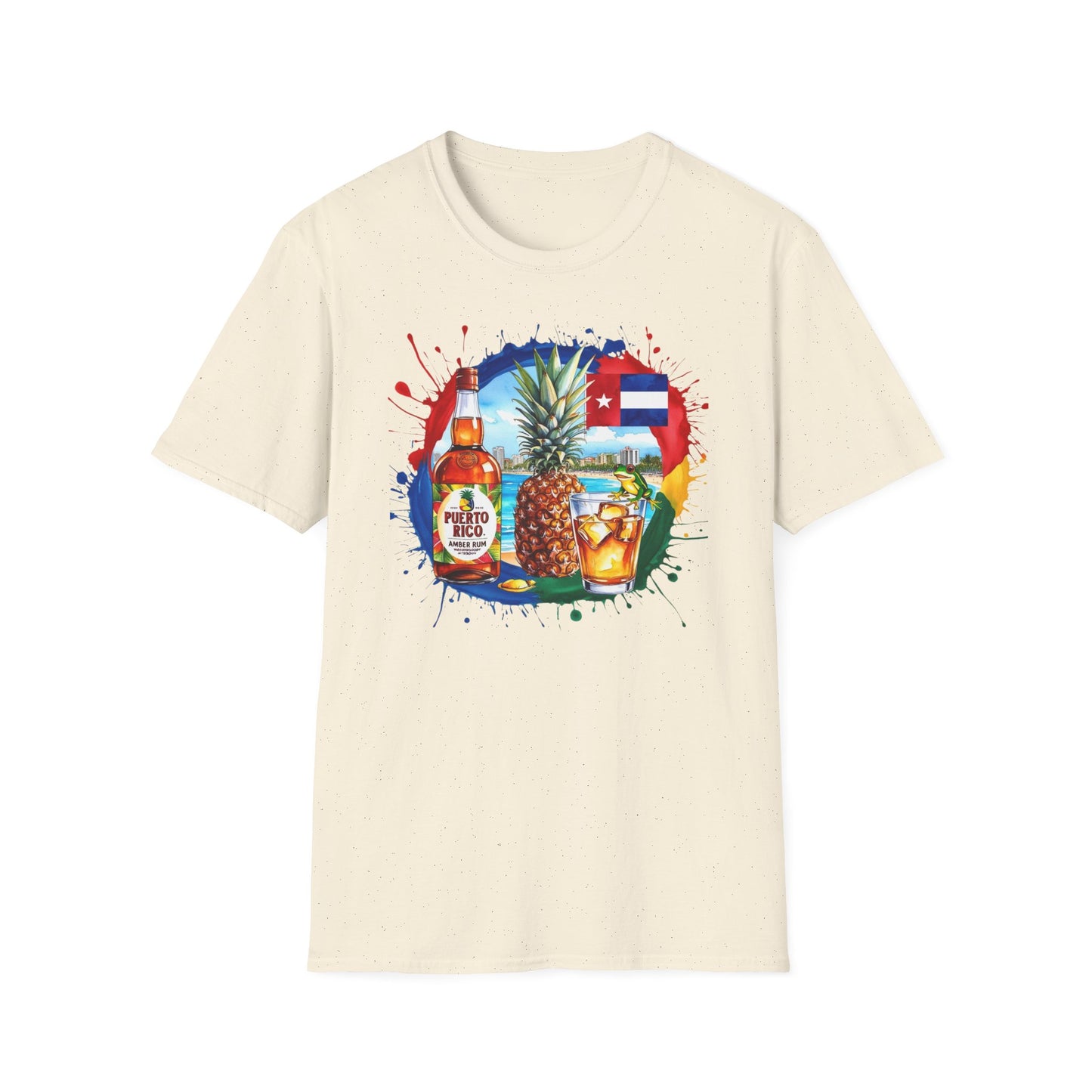 Tropical Beach Fun Unisex Softstyle T-Shirt