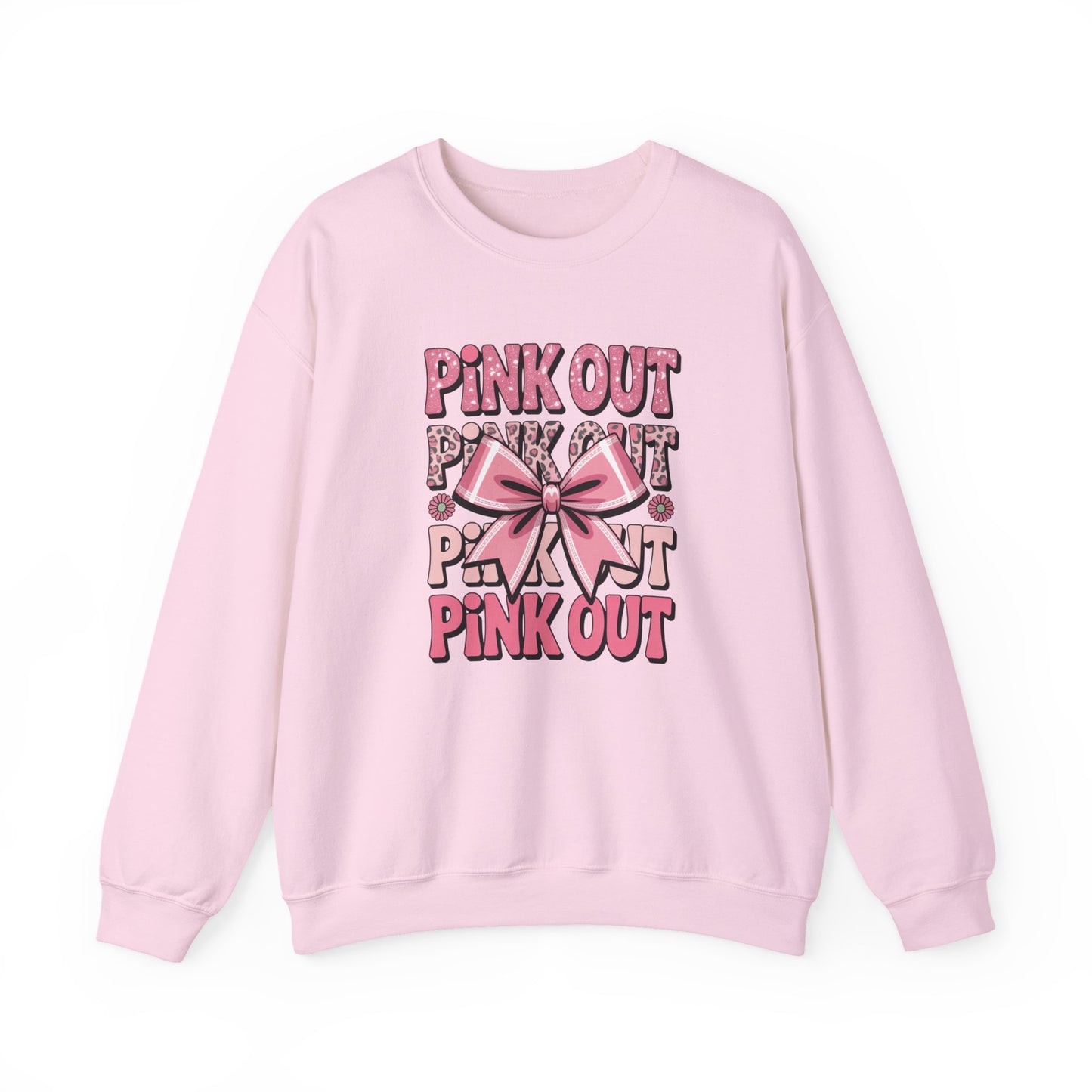 Pink Out Crewneck Sweatshirt | Cozy Fall Fashion, Breast Cancer Awareness, Casual Wear, Gift for Her, Stylish Comfort