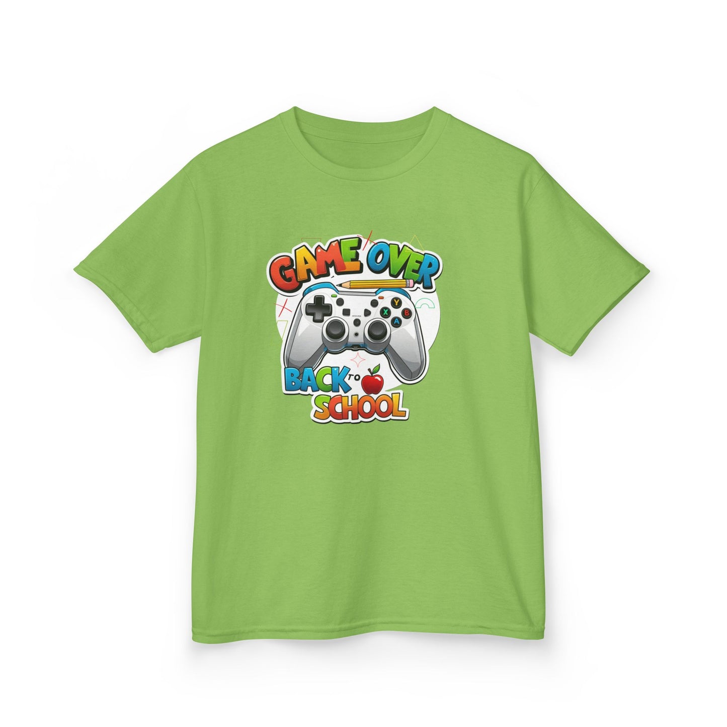 Back to School Gamer Tee, Kids Gaming Shirt, Fun Playful Top for Children, Video Game Lover Gift, Youth Cotton T-Shirt