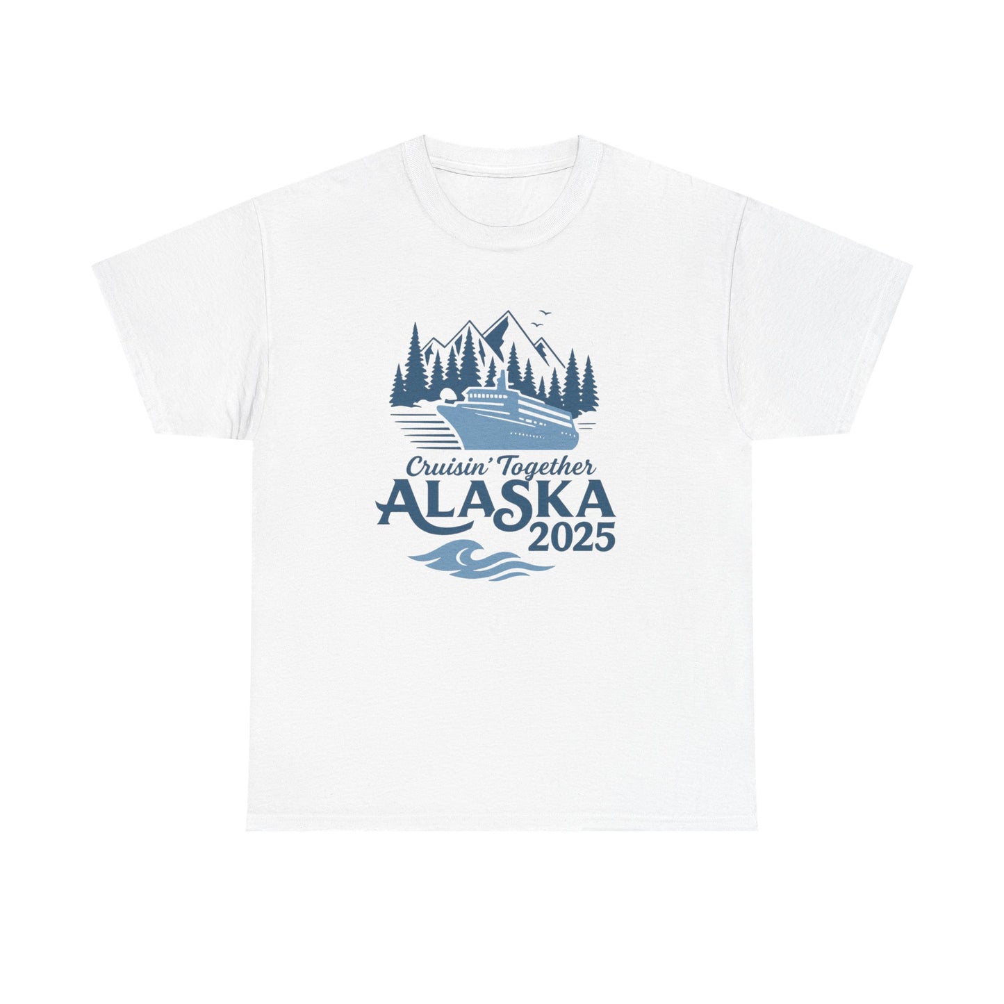 Alaska Adventure Tee, Unisex Travel Shirt, Souvenir Gift, Nature Lover Apparel, Vacation 2025, Cruisin' Together Design