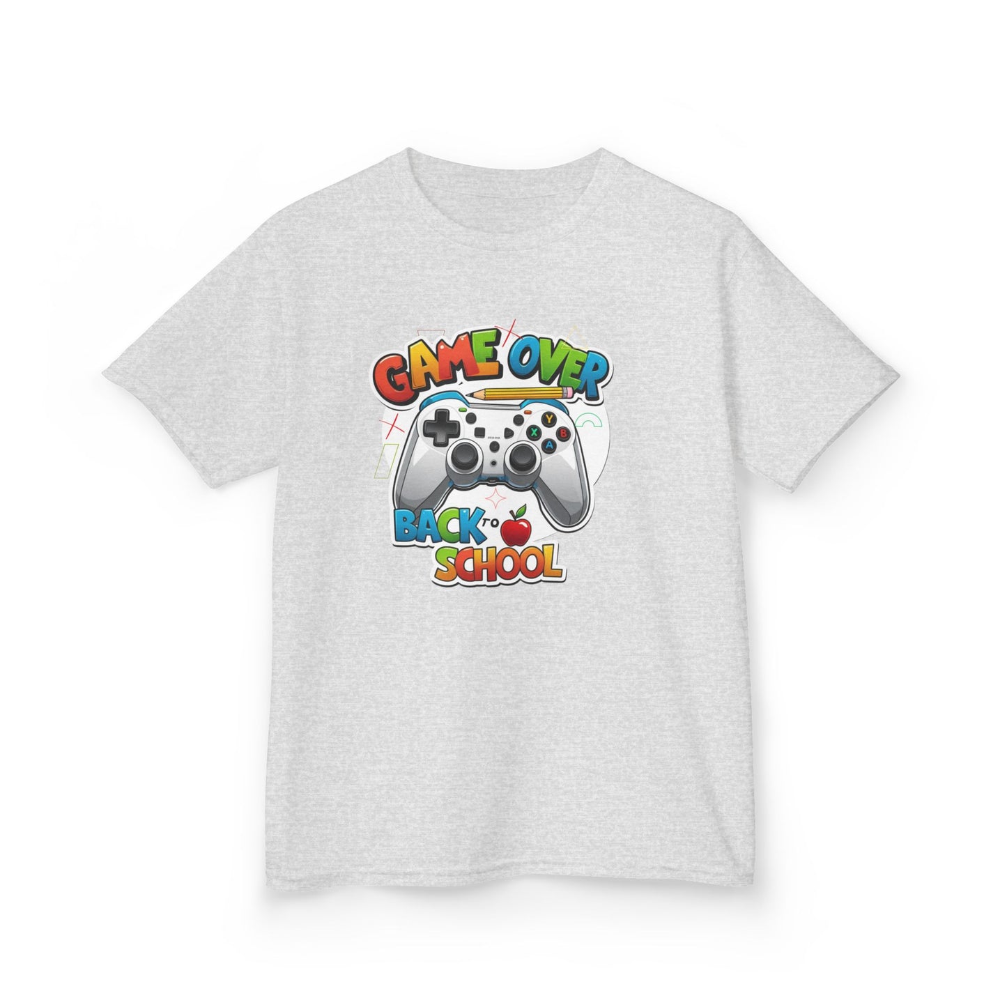 Back to School Gamer Tee, Kids Gaming Shirt, Fun Playful Top for Children, Video Game Lover Gift, Youth Cotton T-Shirt