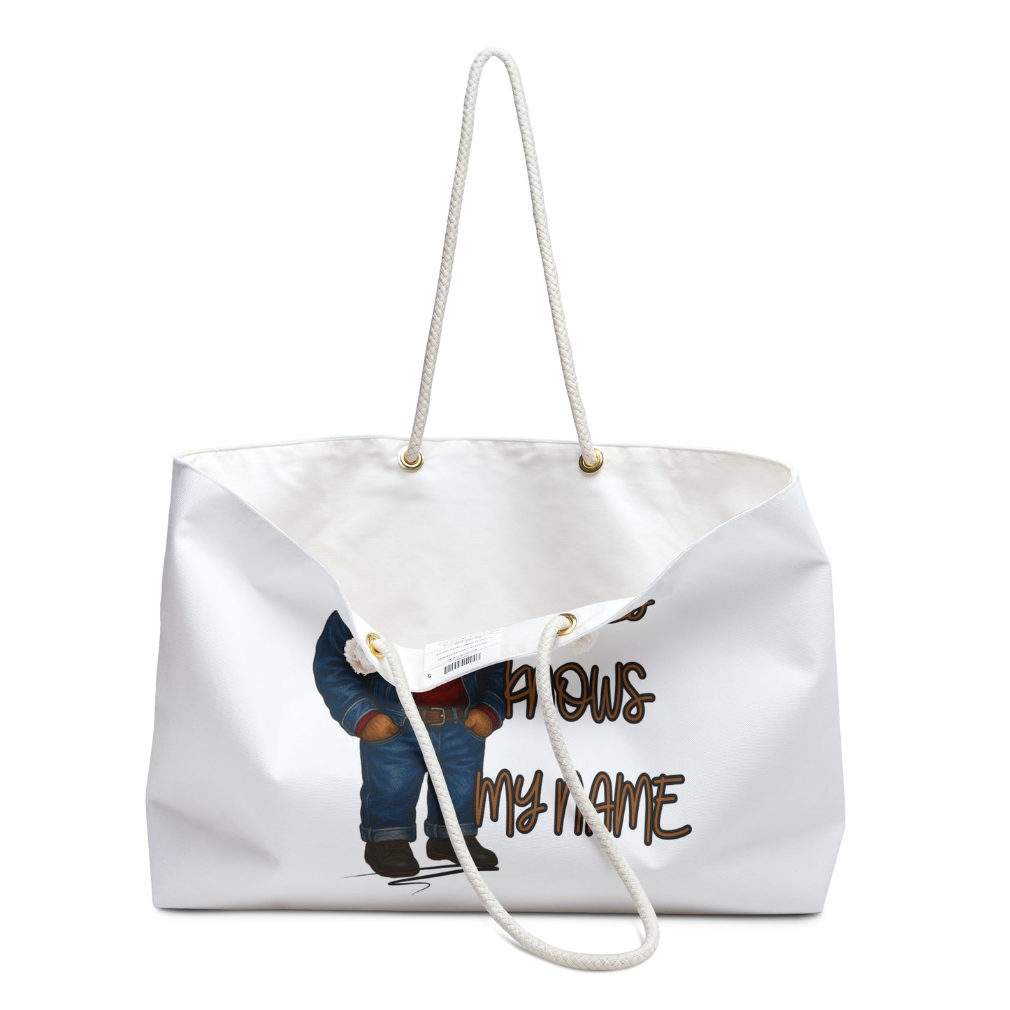 Stylish Weekender Bag - Fun Bear Design for Travel, Beach, Gym, Gifts, Everyday Use