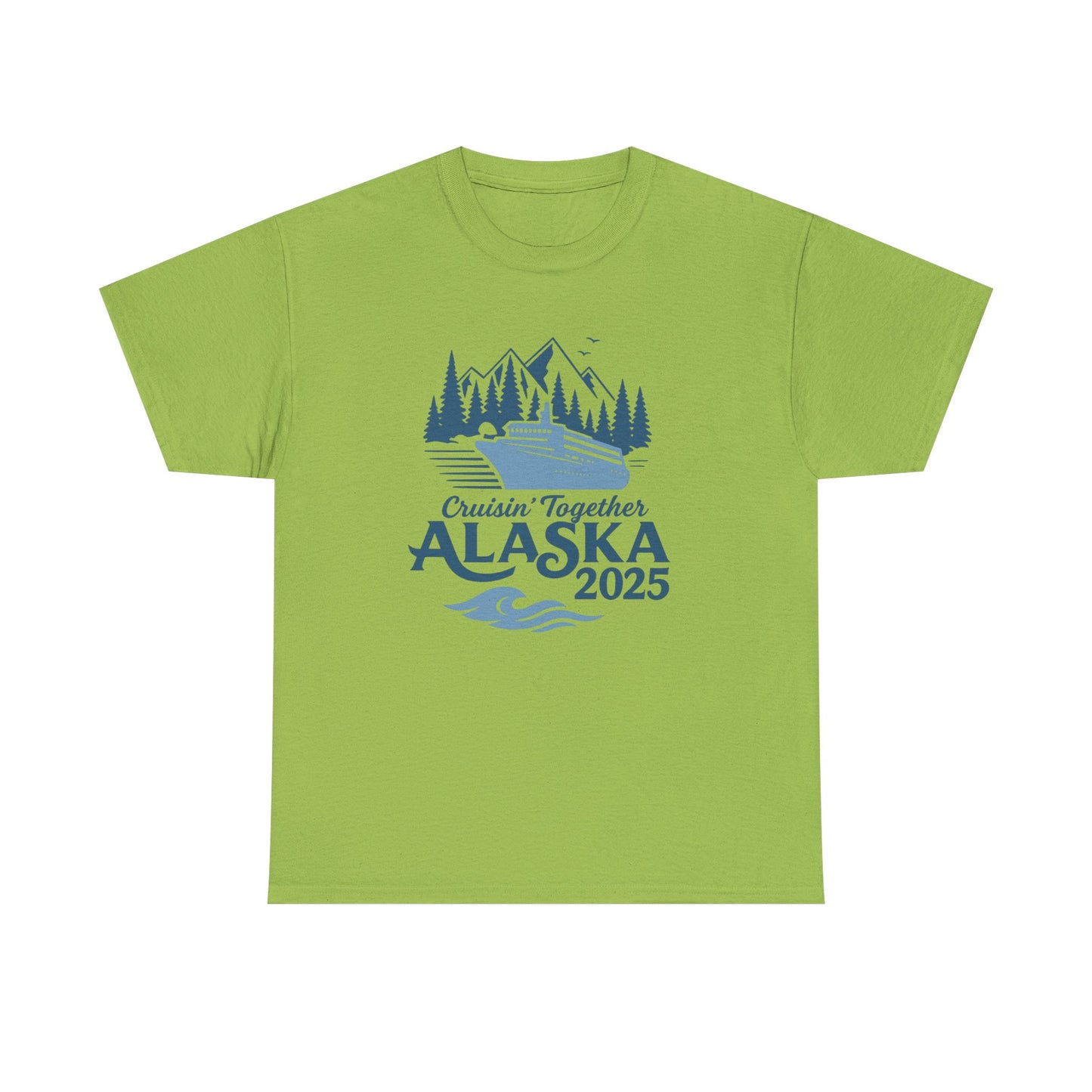 Alaska Adventure Tee, Unisex Travel Shirt, Souvenir Gift, Nature Lover Apparel, Vacation 2025, Cruisin' Together Design