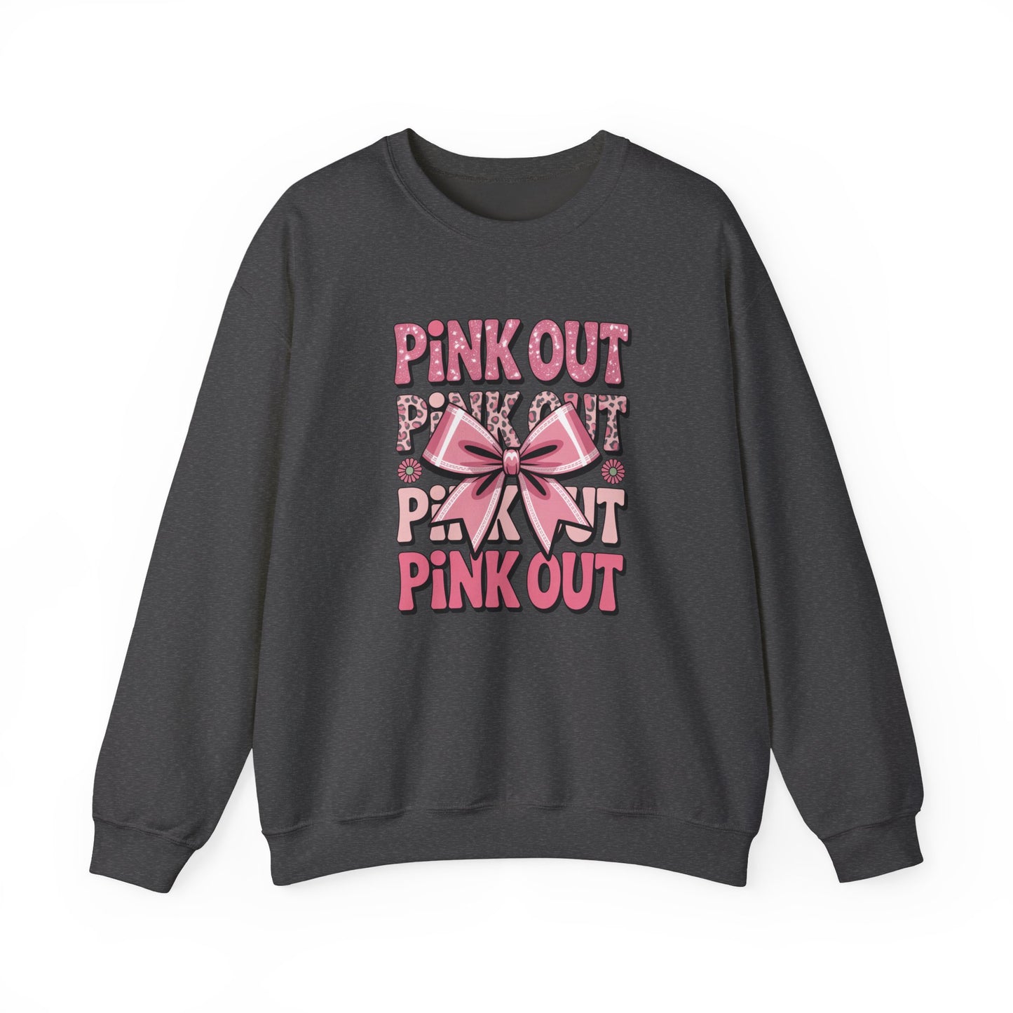 Pink Out Crewneck Sweatshirt | Cozy Fall Fashion, Breast Cancer Awareness, Casual Wear, Gift for Her, Stylish Comfort