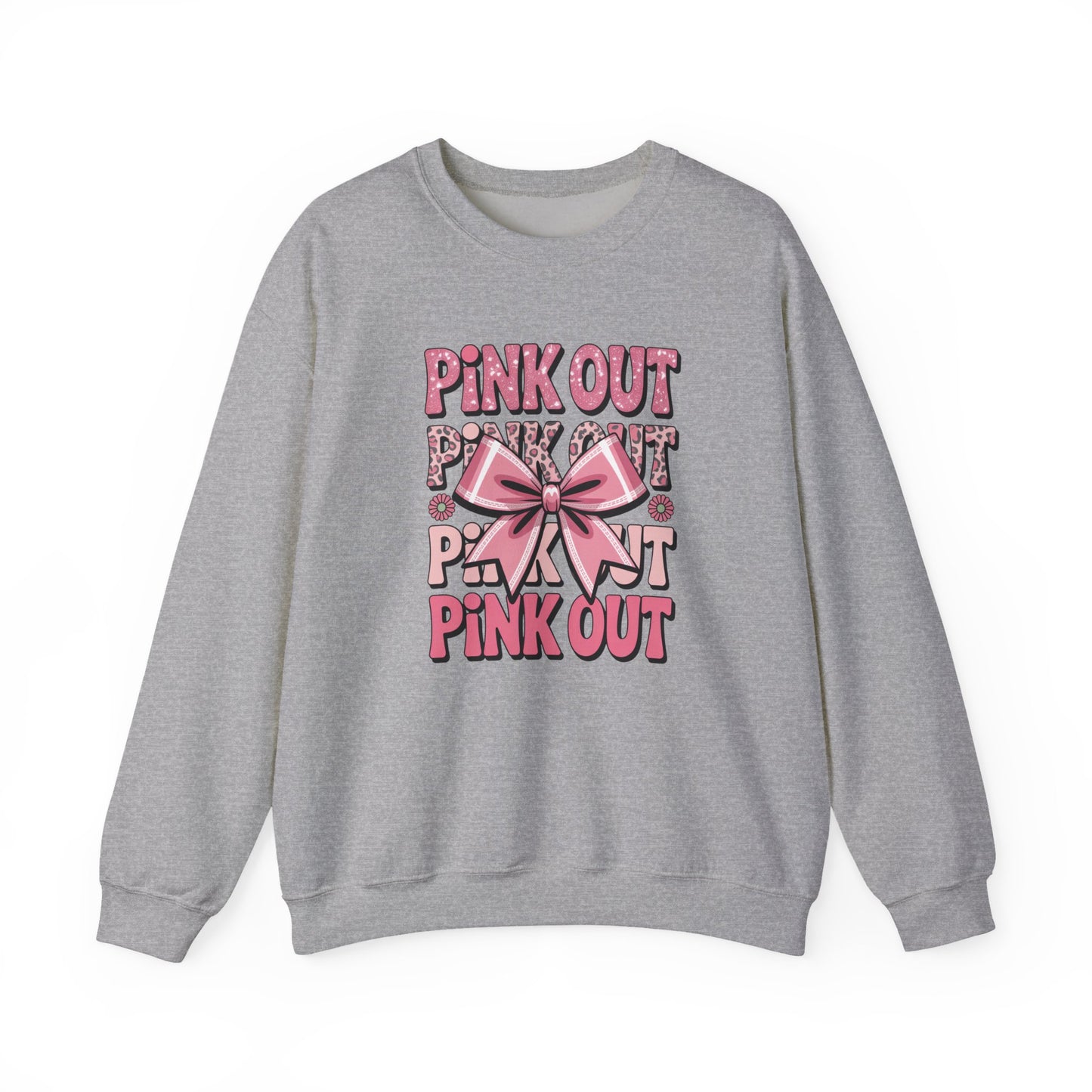 Pink Out Crewneck Sweatshirt | Cozy Fall Fashion, Breast Cancer Awareness, Casual Wear, Gift for Her, Stylish Comfort
