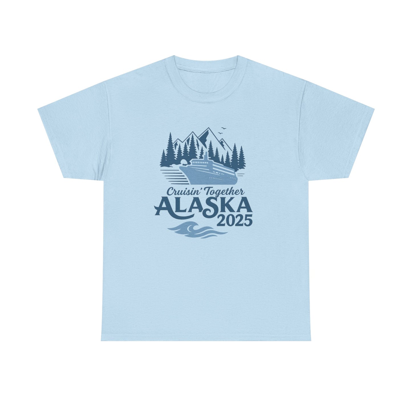 Alaska Adventure Tee, Unisex Travel Shirt, Souvenir Gift, Nature Lover Apparel, Vacation 2025, Cruisin' Together Design