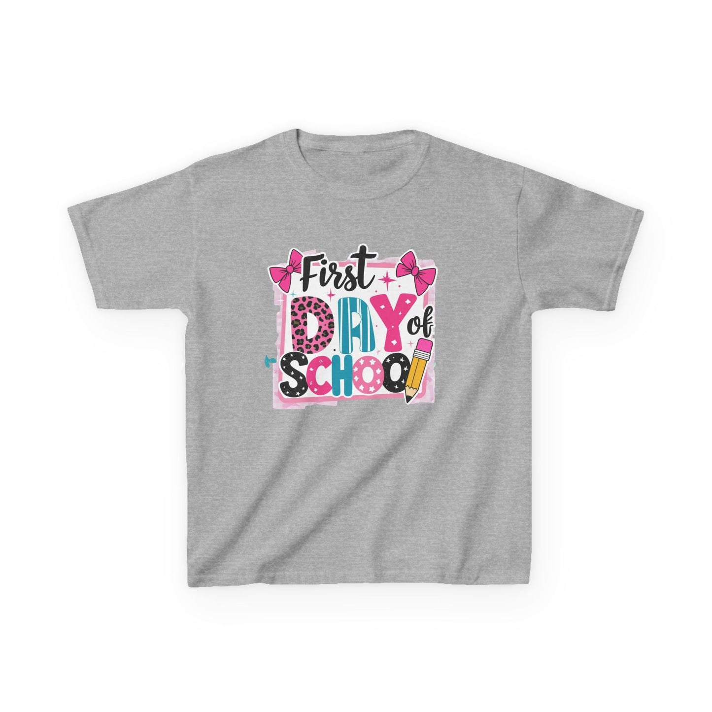 Kids First Day of School Tee, Back to School T-Shirt, Youth Cotton Shirt, Cute Kids Apparel, Personalized School Outfit