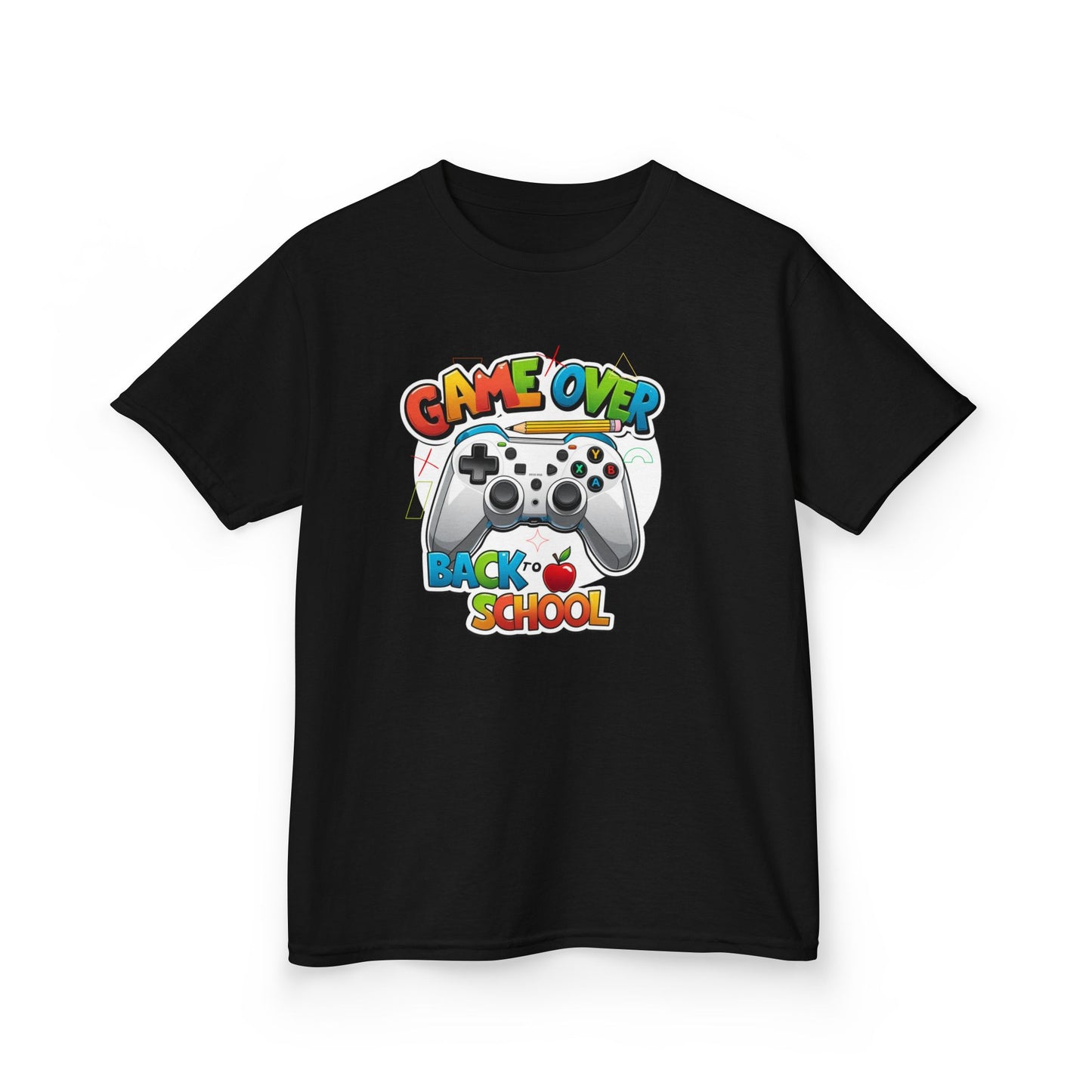 Back to School Gamer Tee, Kids Gaming Shirt, Fun Playful Top for Children, Video Game Lover Gift, Youth Cotton T-Shirt