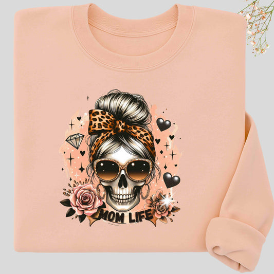 Fashion Skull Tee, Unisex Graphic T-Shirt for Day of the Dead, Boho Style, Cool Casual Wear, Gift for Her