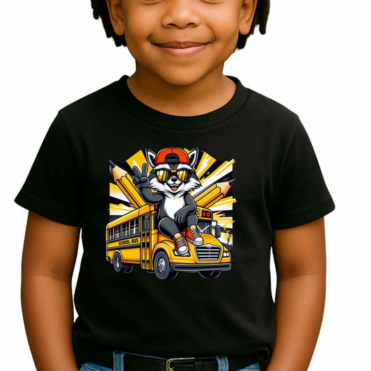 Back-to-School Kids Tee, Fun Graphic T-Shirt, Perfect for Class, Bus Lover Gift, Youth Apparel, School Spirit Wear