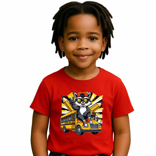 Back-to-School Kids Tee, Fun Graphic T-Shirt, Perfect for Class, Bus Lover Gift, Youth Apparel, School Spirit Wear