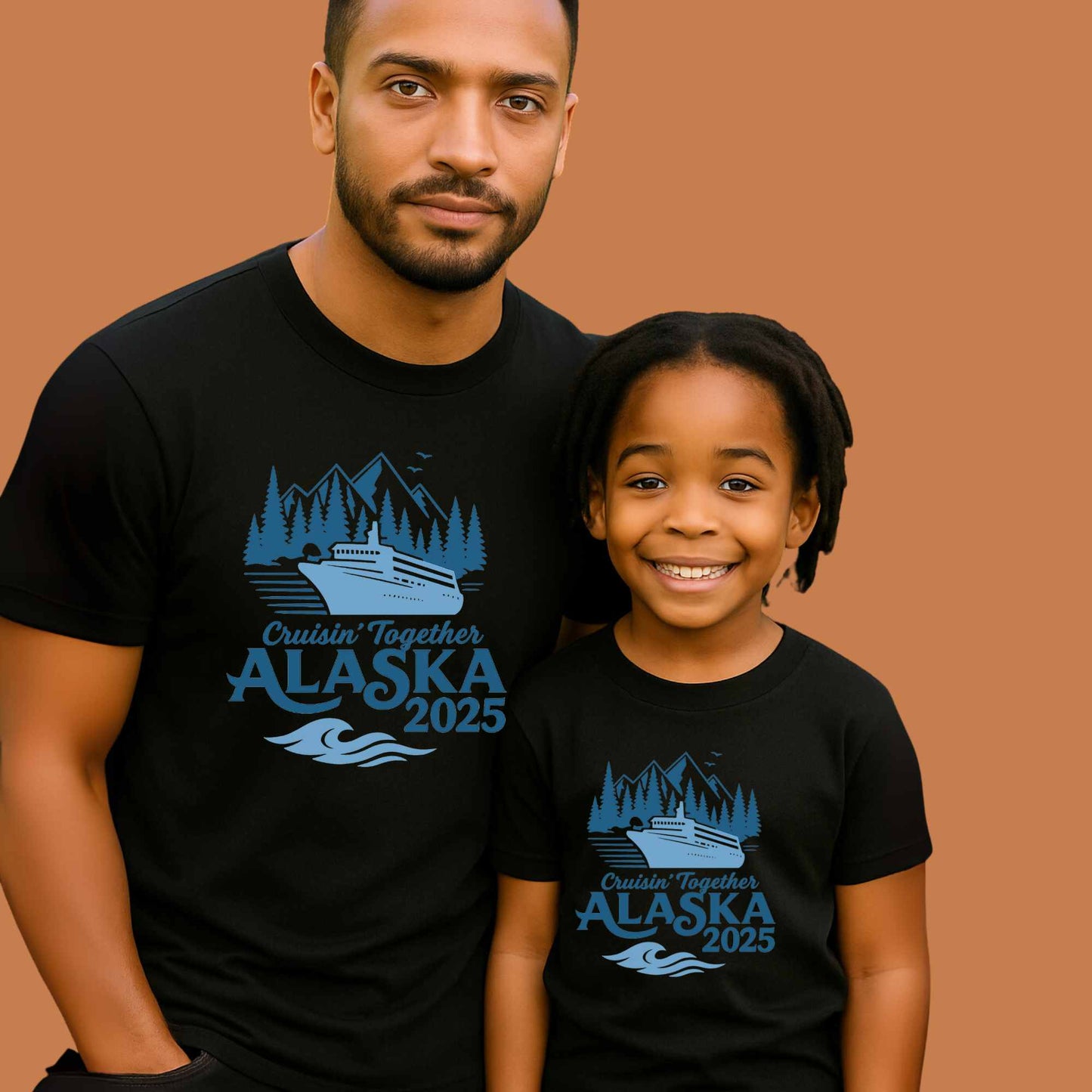Alaska Adventure Tee, Unisex Travel Shirt, Souvenir Gift, Nature Lover Apparel, Vacation 2025, Cruisin' Together Design