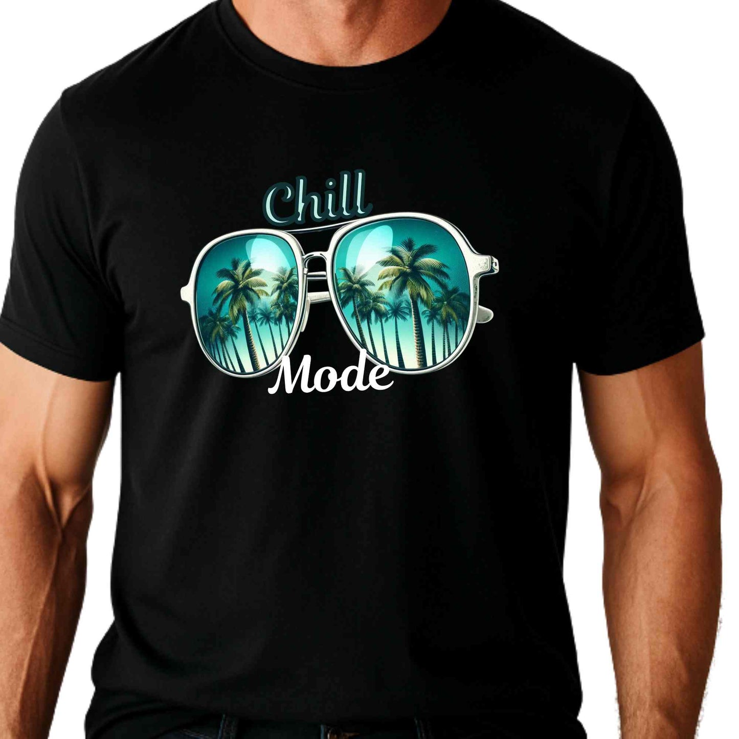 Chill Vibes Unisex Heavy Cotton Tee - Perfect for Beach Days, Summer Concerts, Relaxation, Gift for Friends, Casual Wear, Vacation Style