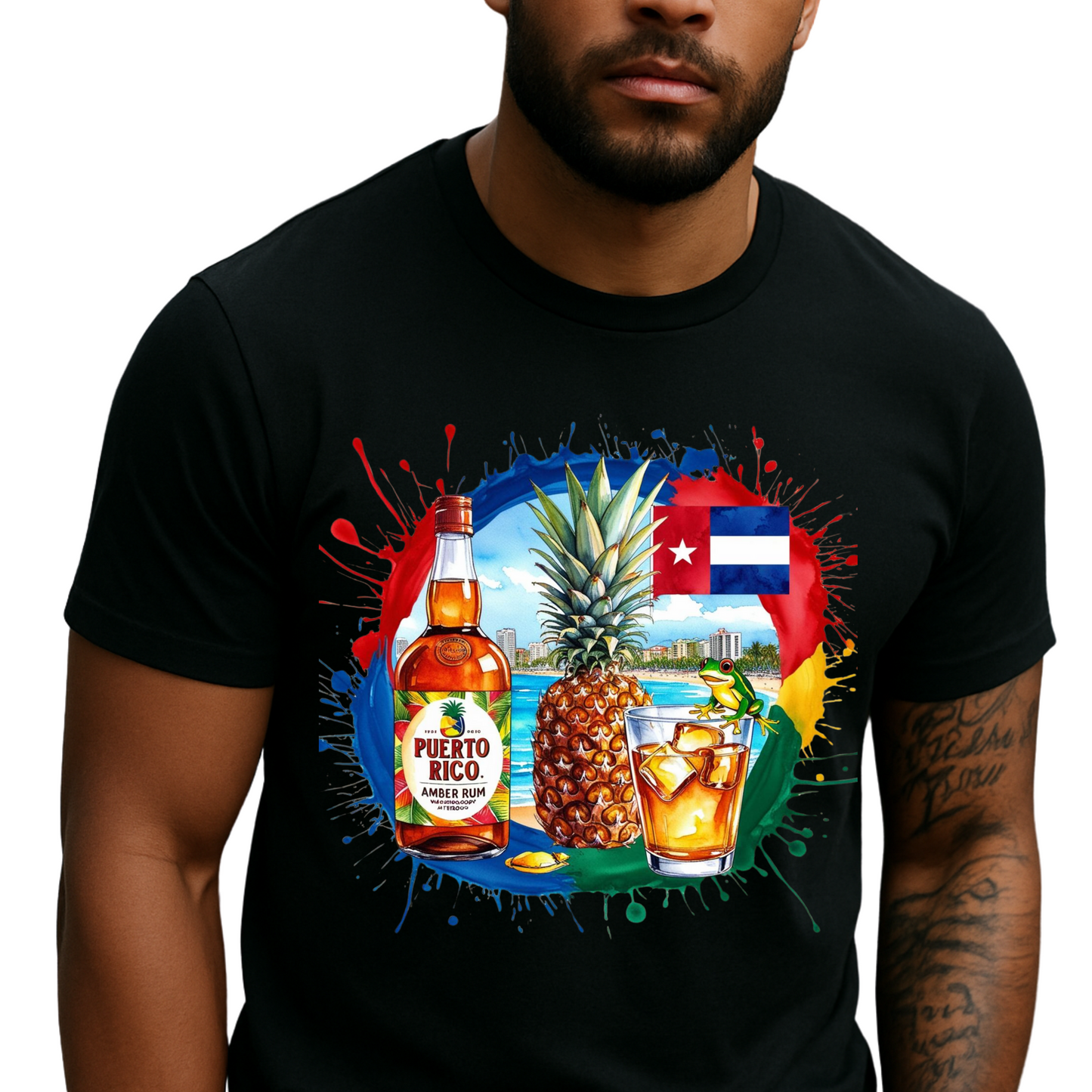Tropical Beach Fun Unisex Softstyle T-Shirt