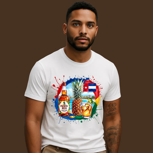 Tropical Beach Fun Unisex Softstyle T-Shirt