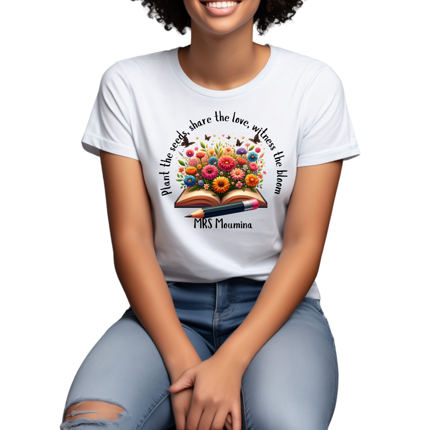 Spring Blooms Teacher T-Shirt