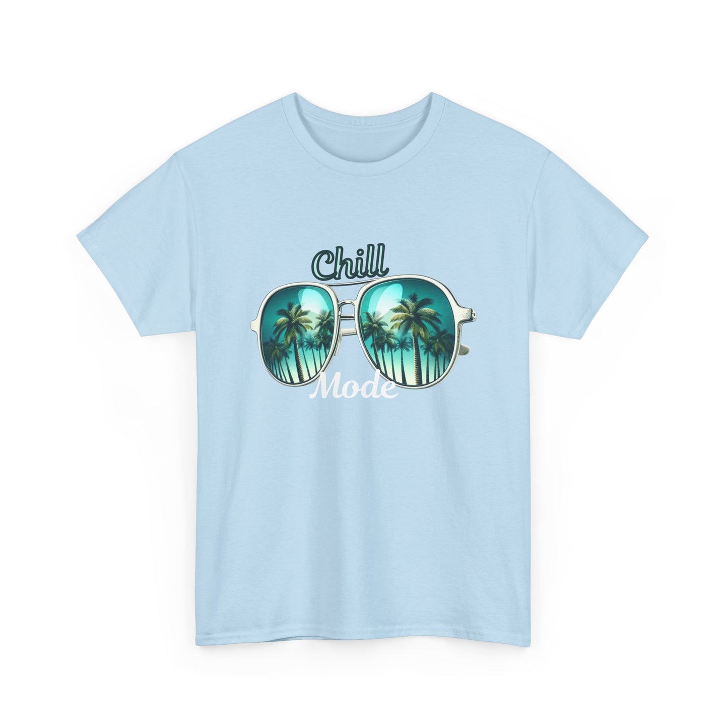 Chill Vibes Unisex Heavy Cotton Tee - Perfect for Beach Days, Summer Concerts, Relaxation, Gift for Friends, Casual Wear, Vacation Style