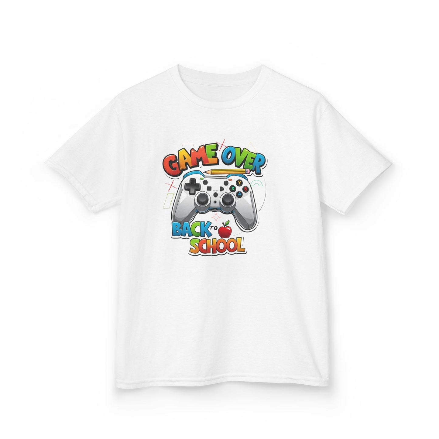 Back to School Gamer Tee, Kids Gaming Shirt, Fun Playful Top for Children, Video Game Lover Gift, Youth Cotton T-Shirt
