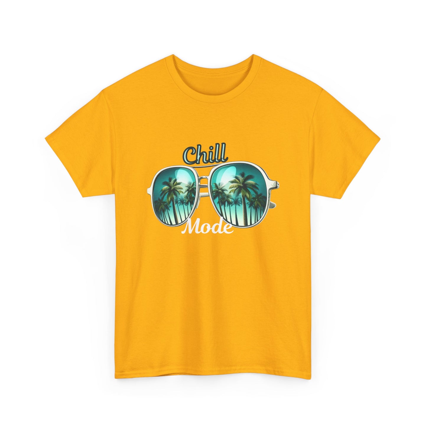 Chill Vibes Unisex Heavy Cotton Tee - Perfect for Beach Days, Summer Concerts, Relaxation, Gift for Friends, Casual Wear, Vacation Style