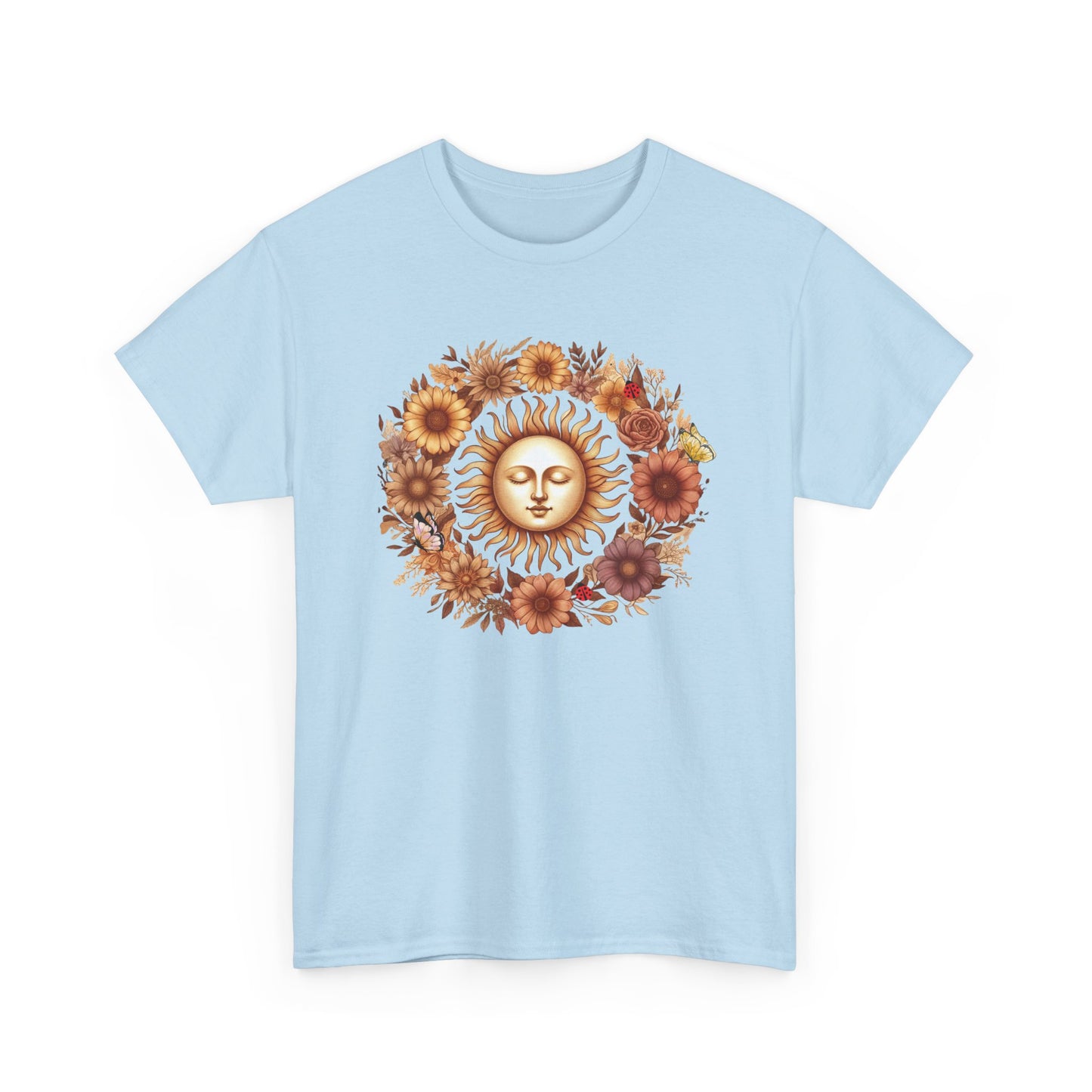 Sunflower Sun Graphic Tee | Vintage Floral Shirt, Casual Wear, Gift for Nature Lovers, Summer Fashion, Boho Style