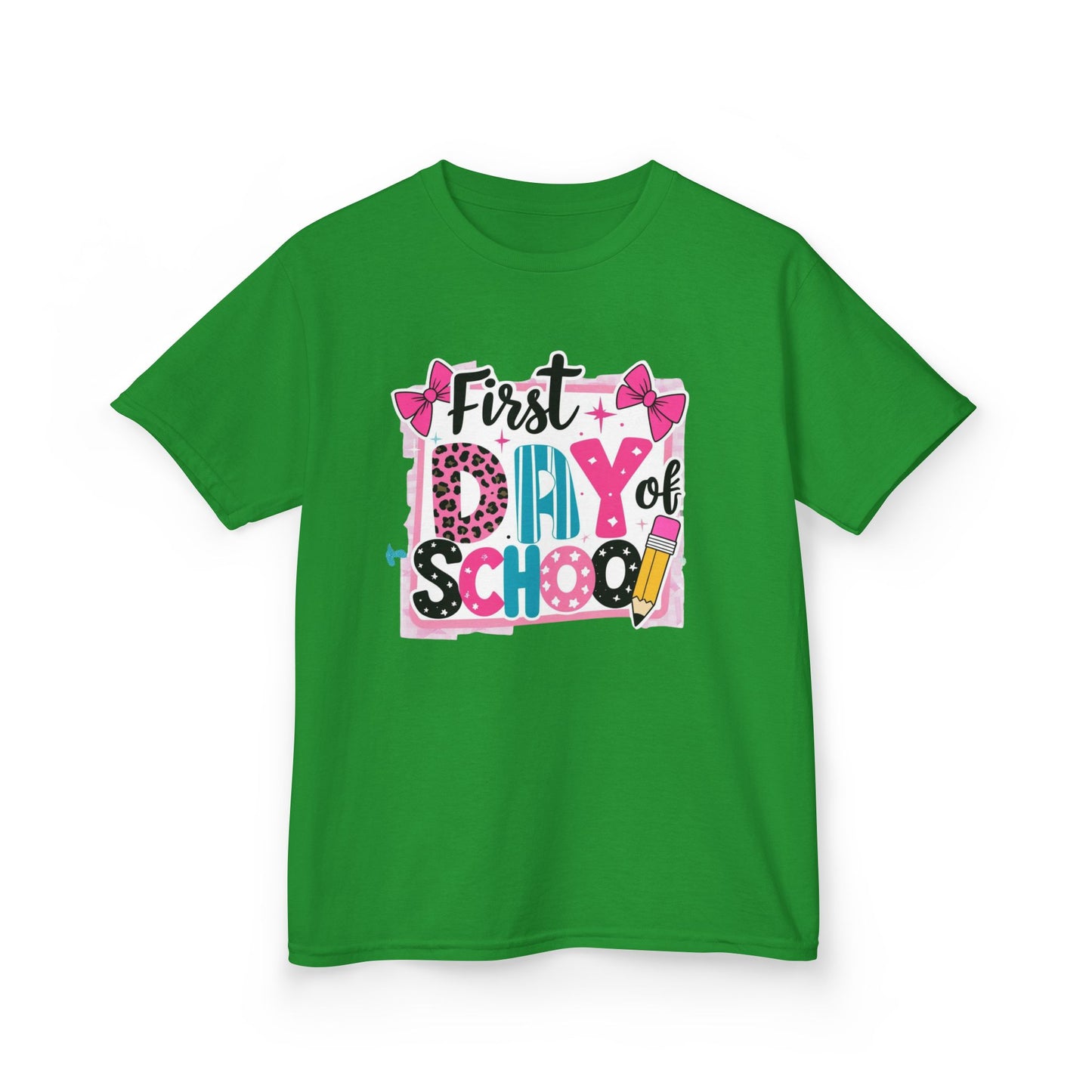 Kids First Day of School Tee, Back to School T-Shirt, Youth Cotton Shirt, Cute Kids Apparel, Personalized School Outfit