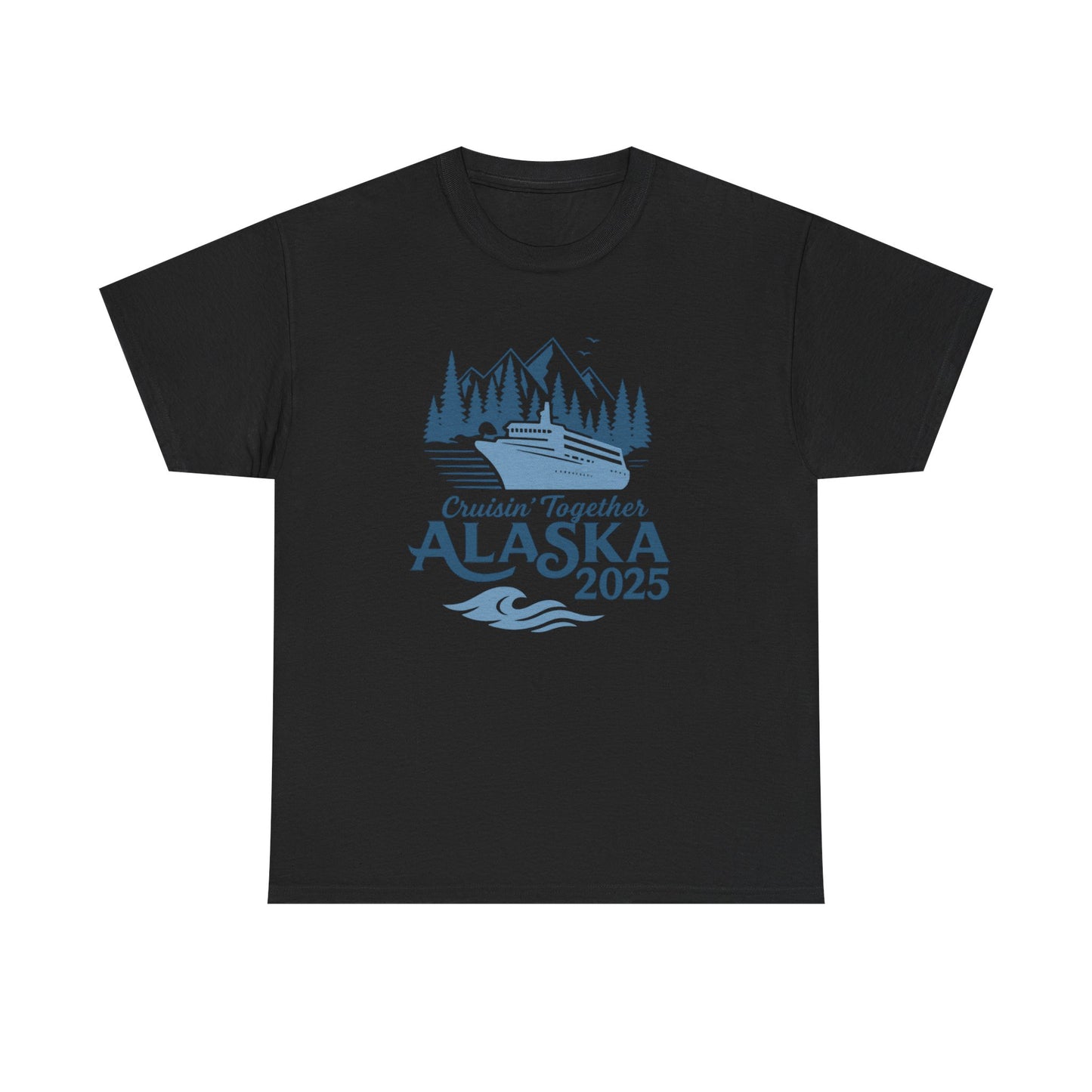 Alaska Adventure Tee, Unisex Travel Shirt, Souvenir Gift, Nature Lover Apparel, Vacation 2025, Cruisin' Together Design