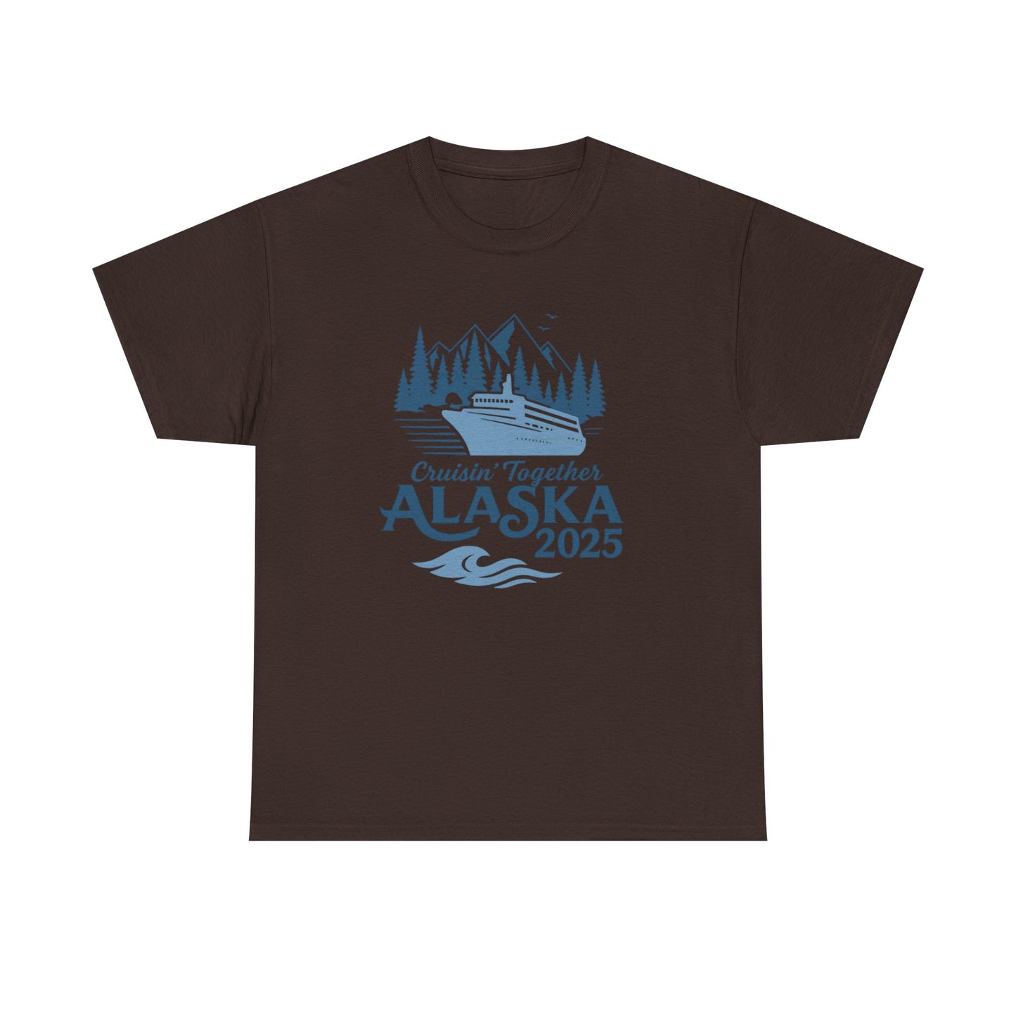 Alaska Adventure Tee, Unisex Travel Shirt, Souvenir Gift, Nature Lover Apparel, Vacation 2025, Cruisin' Together Design