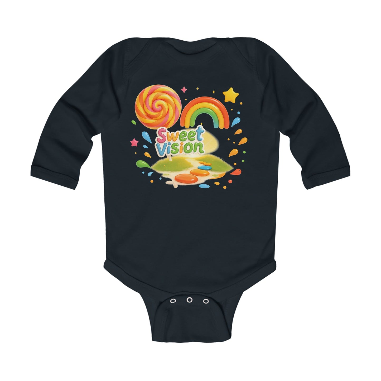 Rainbow Baby Sweet Vision Infant Long Sleeve Bodysuit