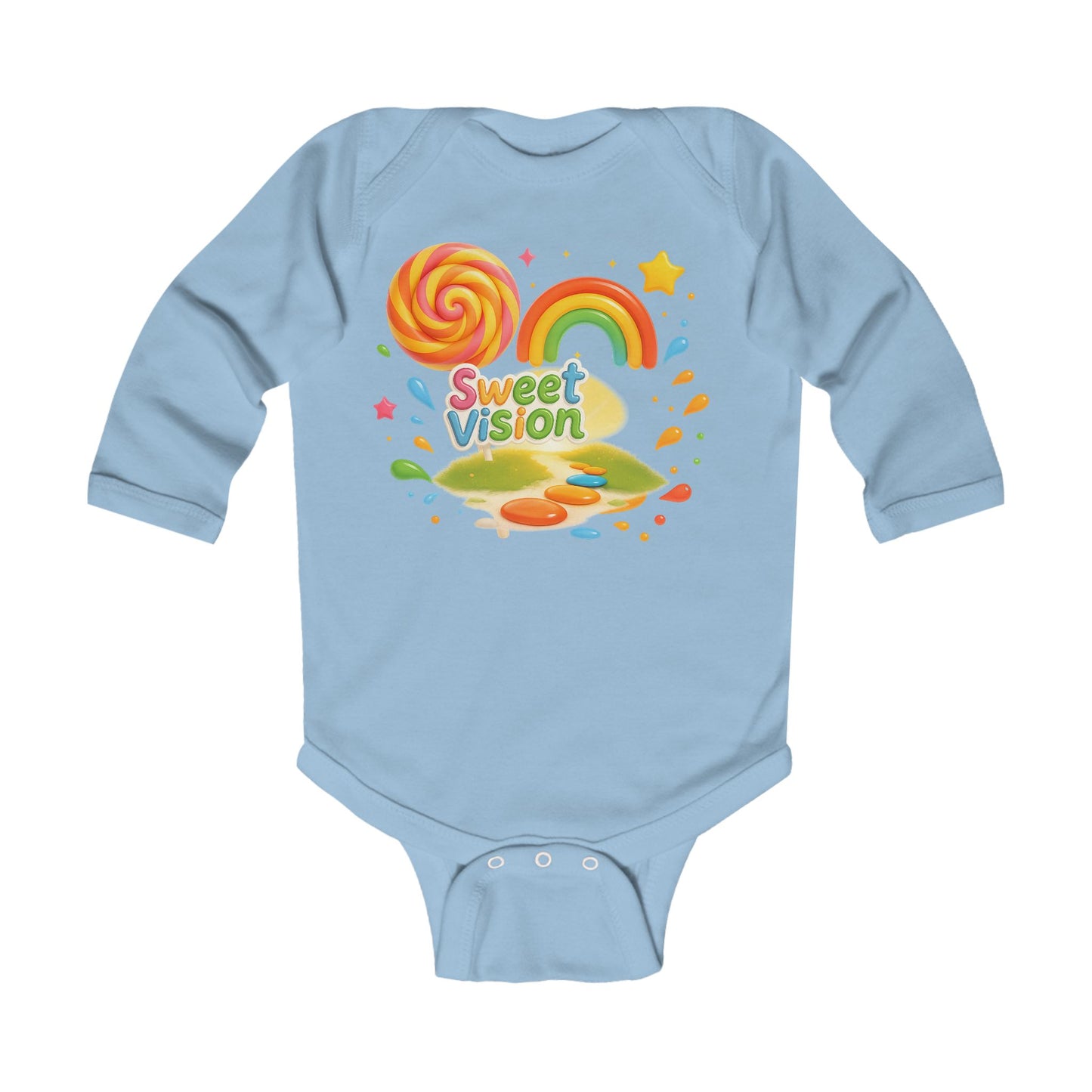 Rainbow Baby Sweet Vision Infant Long Sleeve Bodysuit