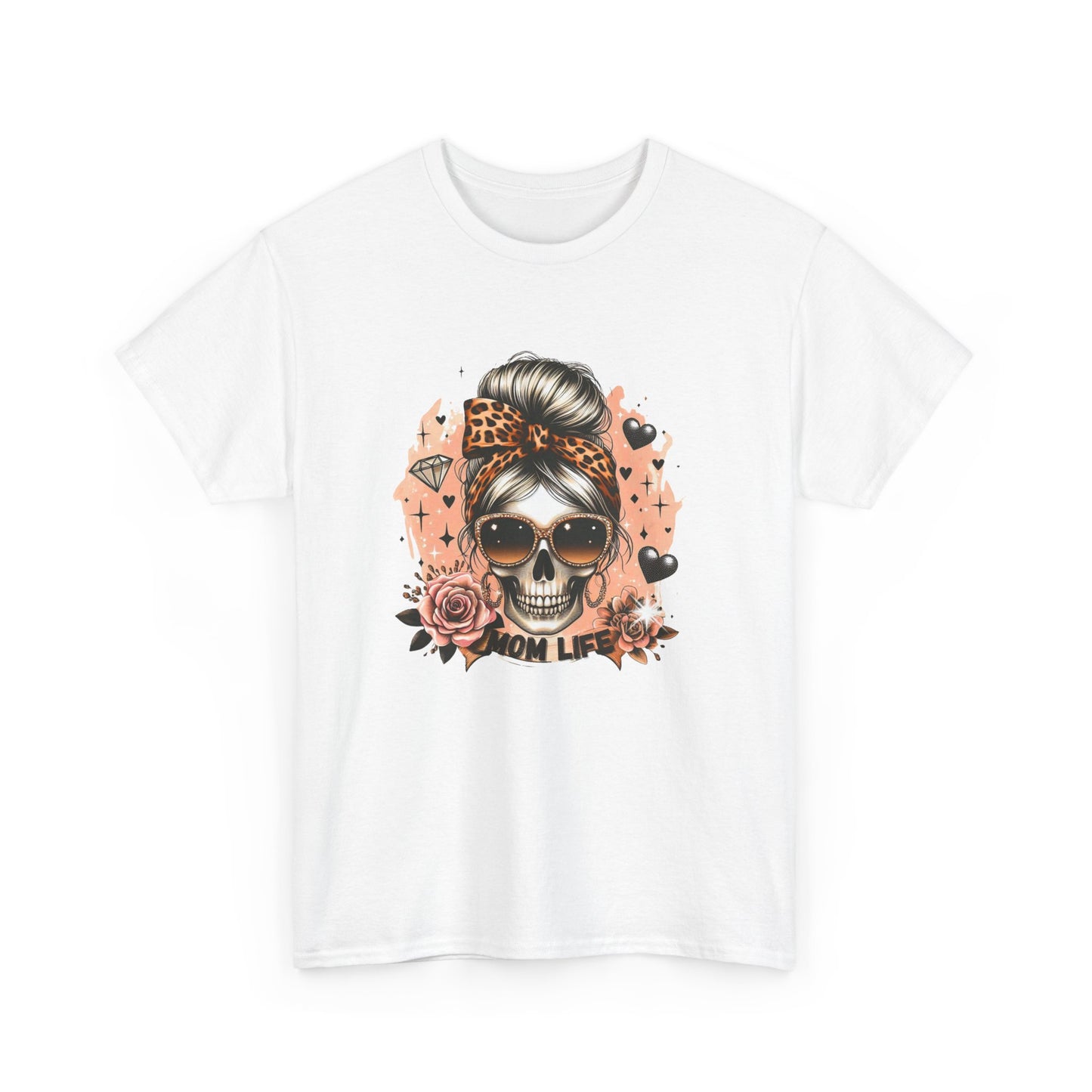 Fashion Skull Tee, Unisex Graphic T-Shirt for Day of the Dead, Boho Style, Cool Casual Wear, Gift for Her