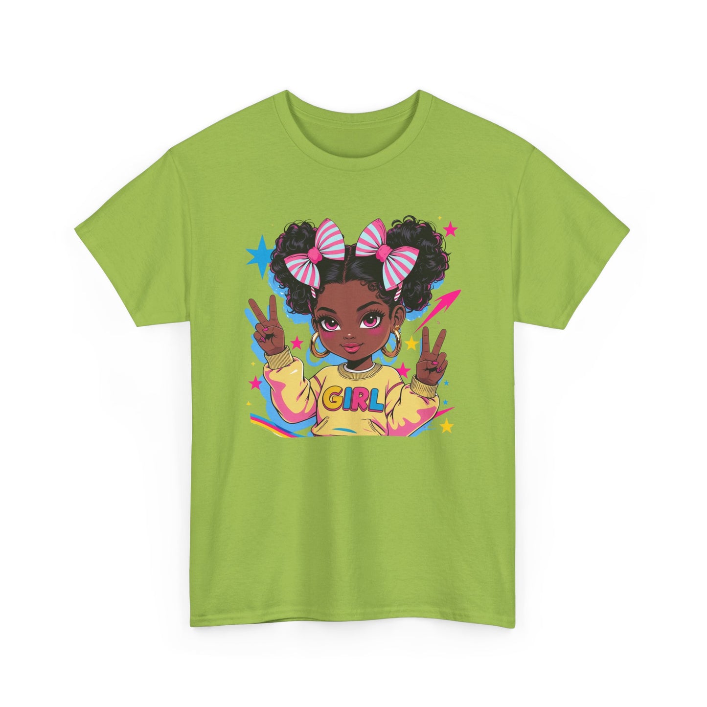 Empowerment Graphic Tee: Cute Girl Design | Unisex Fashion | Youth Empowerment | Gift for Her | Casual Wear | Non-Binary Fashion | [...]