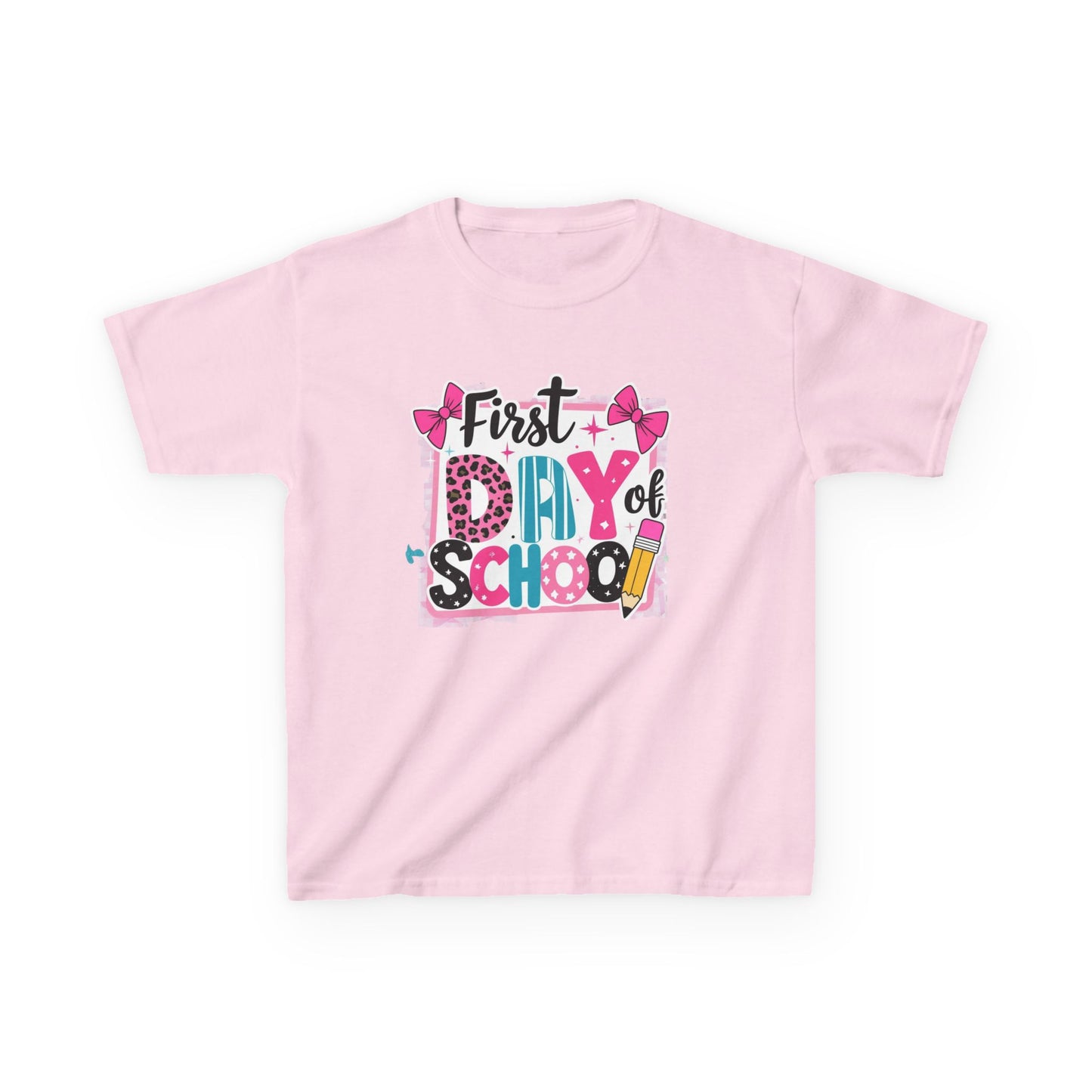 Kids First Day of School Tee, Back to School T-Shirt, Youth Cotton Shirt, Cute Kids Apparel, Personalized School Outfit